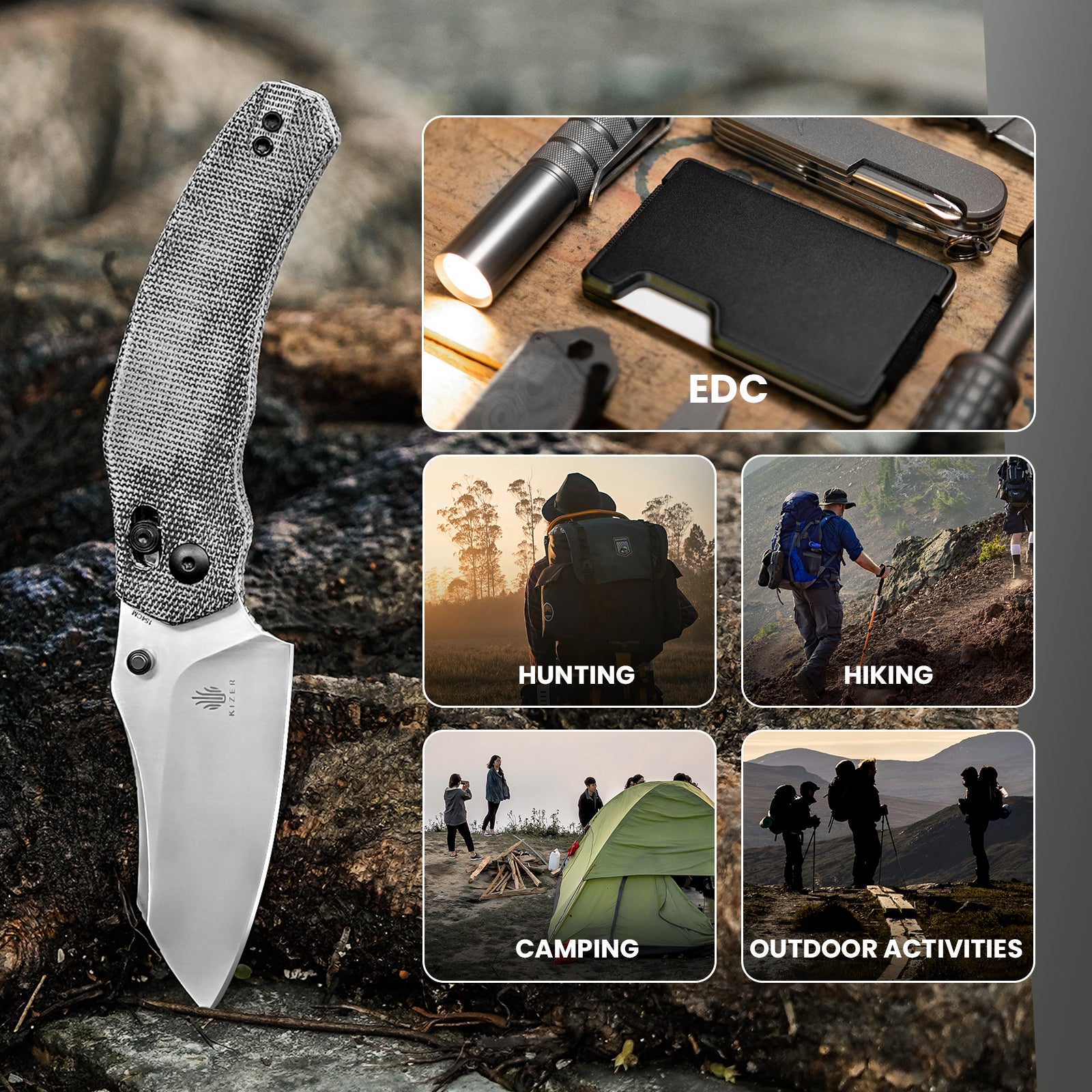 Bulldog | 154CM | Micarta | V3672C2