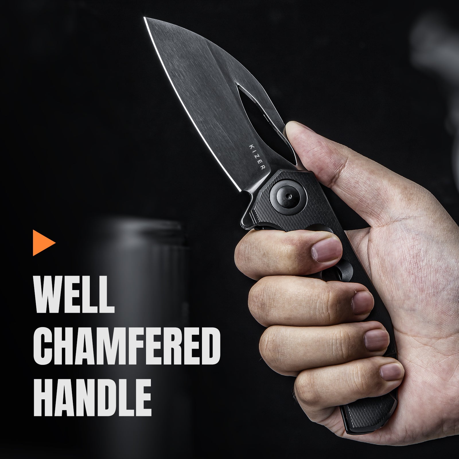 Hawk | M390 Polished DLC | Titanium | Ki4683A1