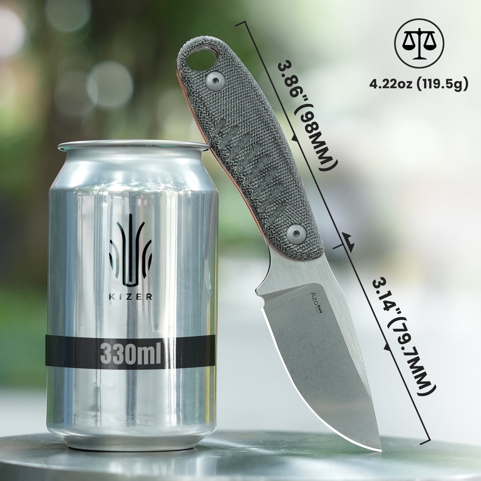 Hare | Nitro V | Micarta + G10 | 1077A2