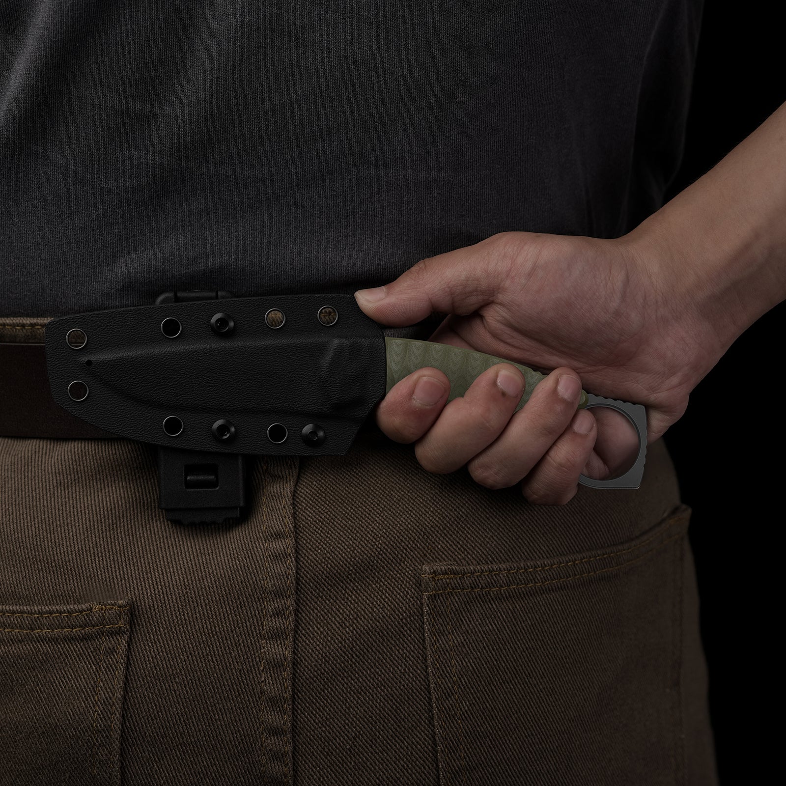 Billy Bones | Deep-Grooved G10 Handle｜Lightweight Tactical | AEB-L | Fixed Blade | KizerV™ 1115A1