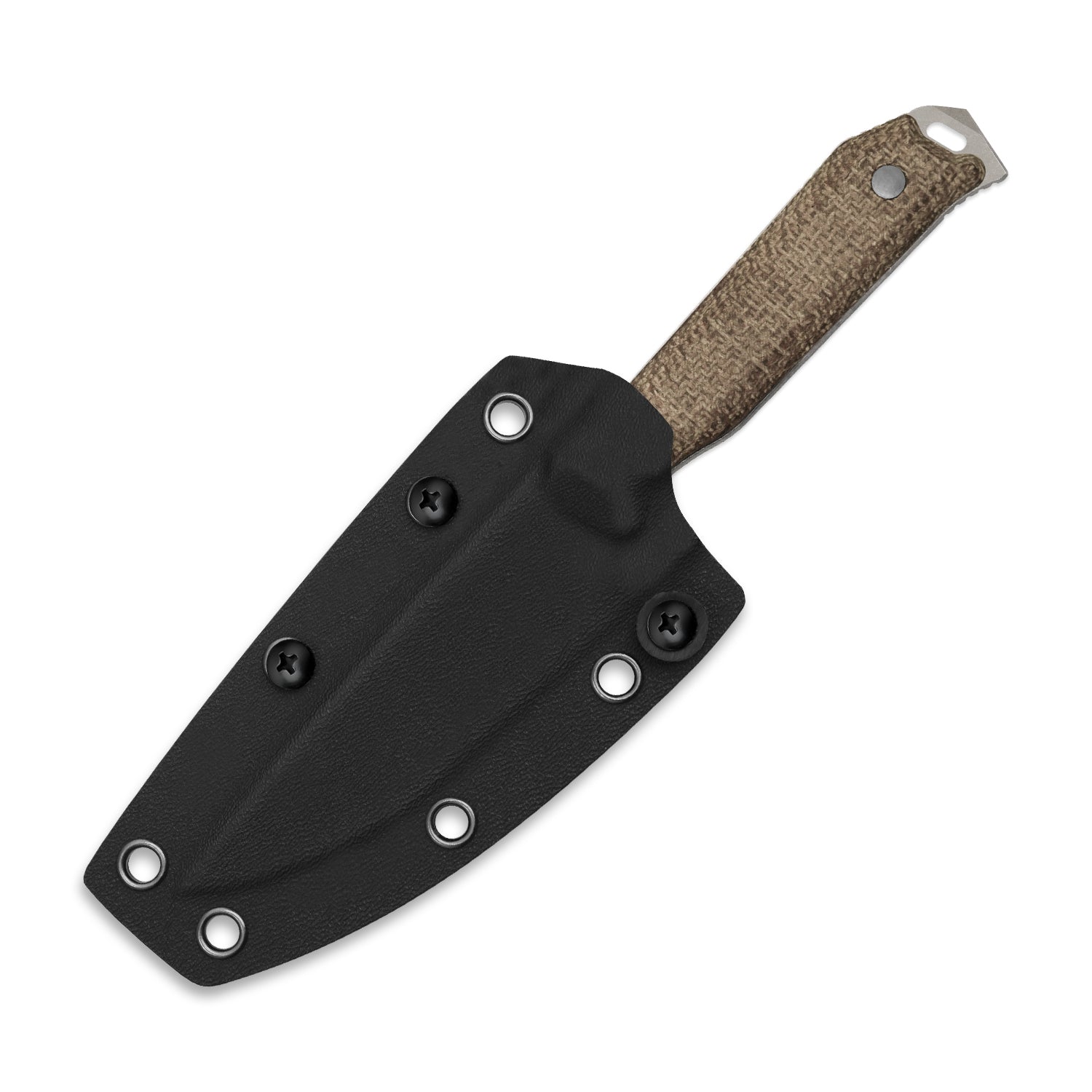 Begleiter Fix 3.78 inch 3V Burlap Micarta 1045MD1-Kizer