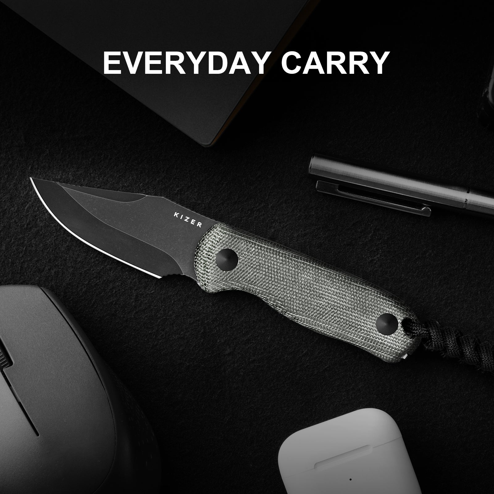 Drop Bear 2.6 inch AEB-L Micarta 1092A1-Kizer