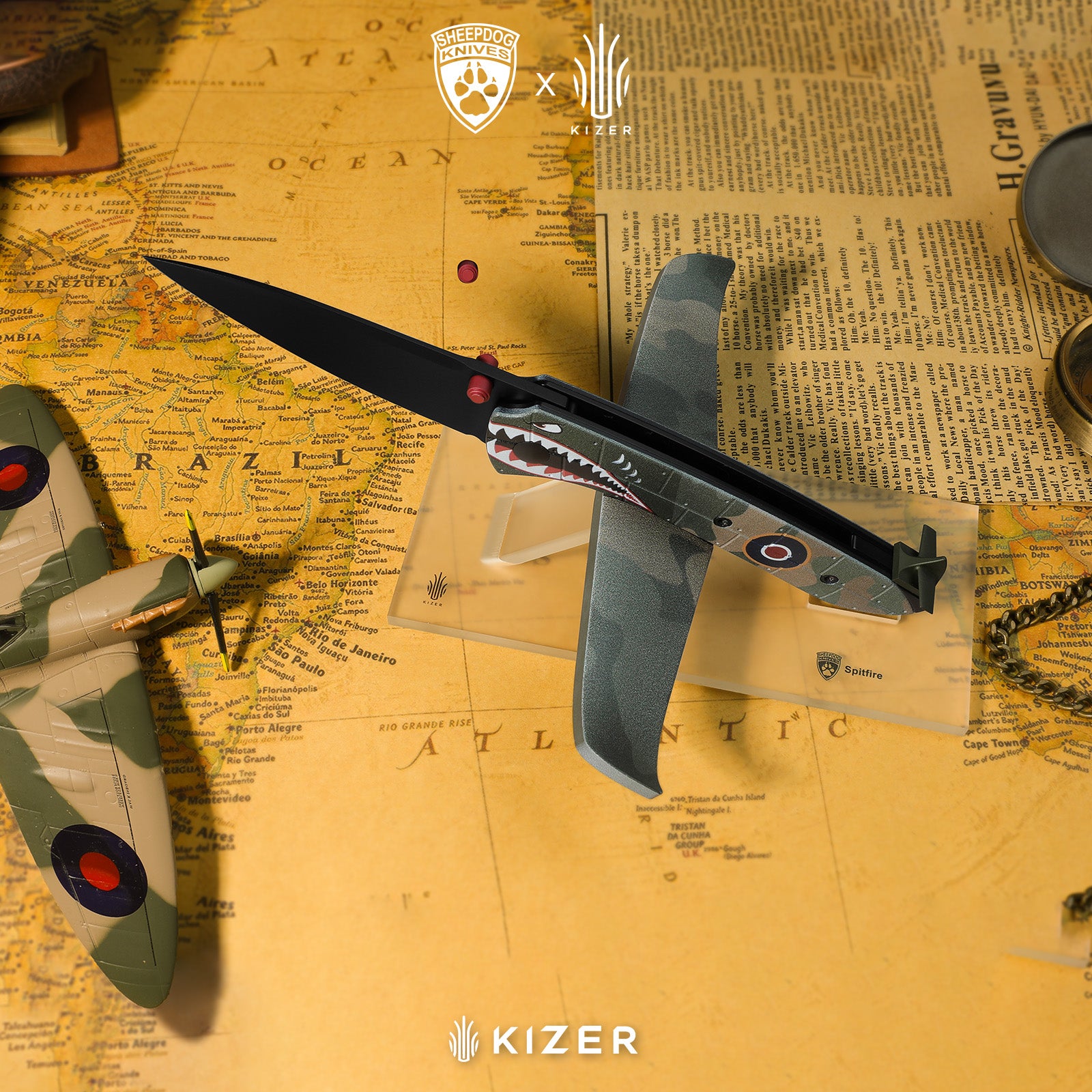 Spitfire | Kizer Liner Lock™ | S35VN | Drop Point Blade | G10 | KizerB™ 3690A3