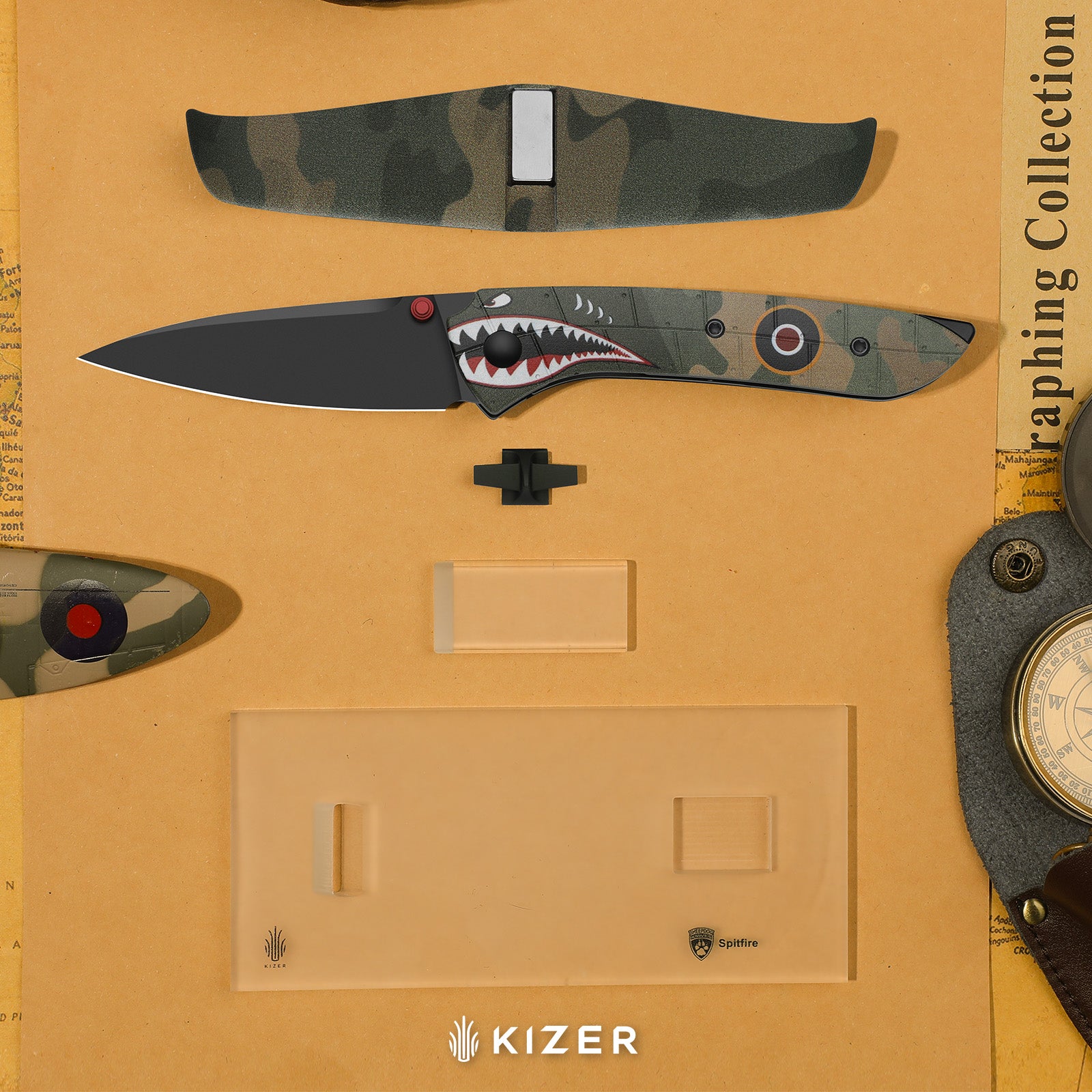 Spitfire | Kizer Liner Lock™ | S35VN | Drop Point Blade | G10 | KizerB™ 3690A3