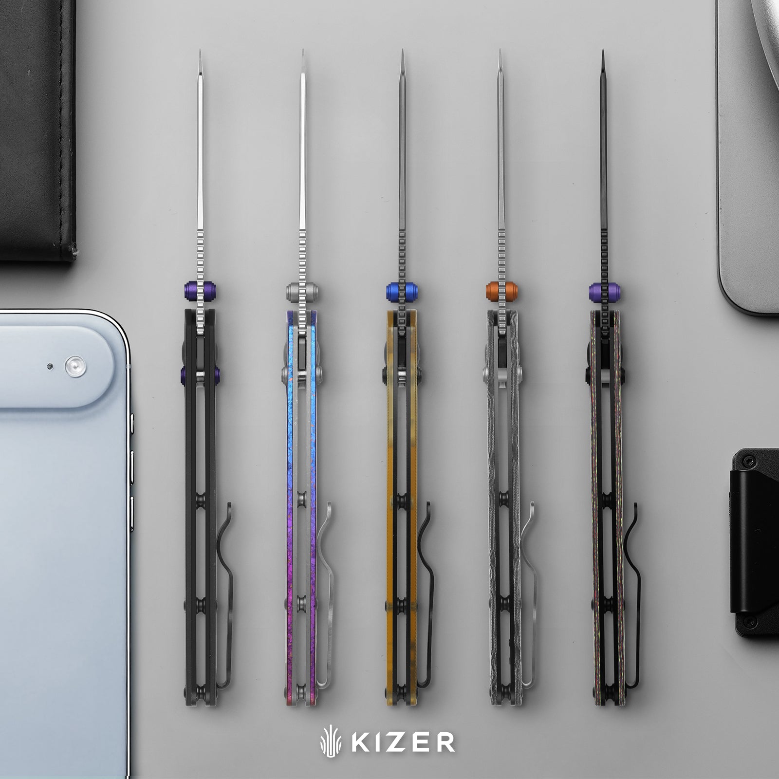 Madrac CL AirTi | Kizer Clutch Lock™ | M390 | Aluminum | Satin | KizerB™ 3693ACS1