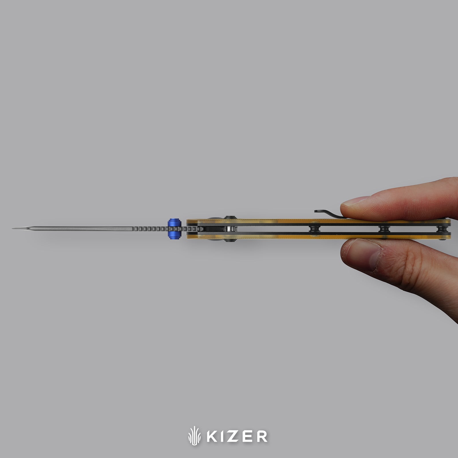 Madrac CL AirTi | Kizer Clutch Lock™ | M390 | Aluminum | Satin | KizerB™ 3693ACS1