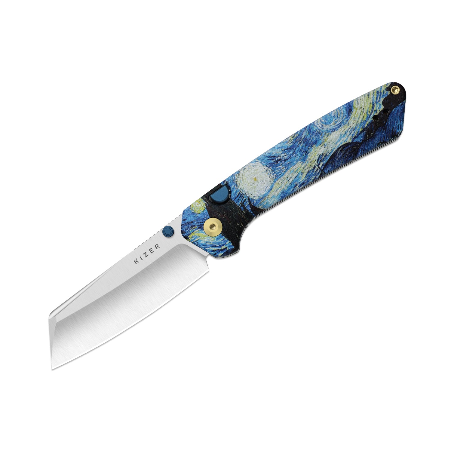 Masterpiece Collection | Madrac | Kizer Button Liner Lock™ | S45VN Black PVD Coating | G10 | KizerB™ 3693BSK3
