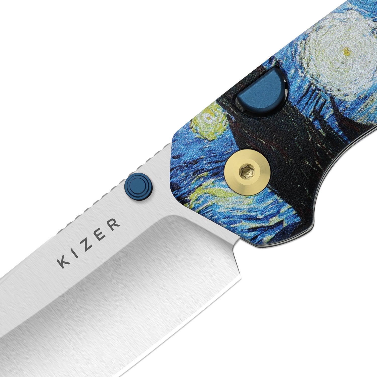 Masterpiece Collection | Madrac | Kizer Button Liner Lock™ | S45VN Black PVD Coating | G10 | KizerB™ 3693BSK3