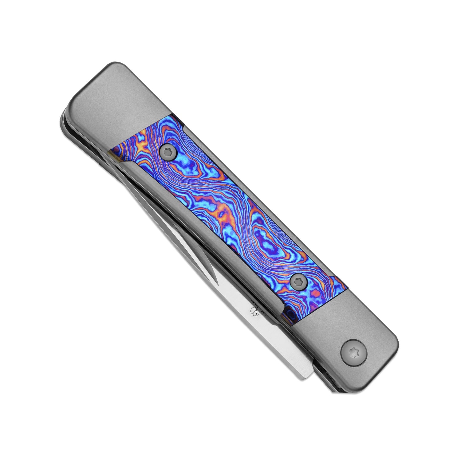 Little Grand | M390 | Titanium & Titanium Damascus | KizerB™ 2670A3 | Limited