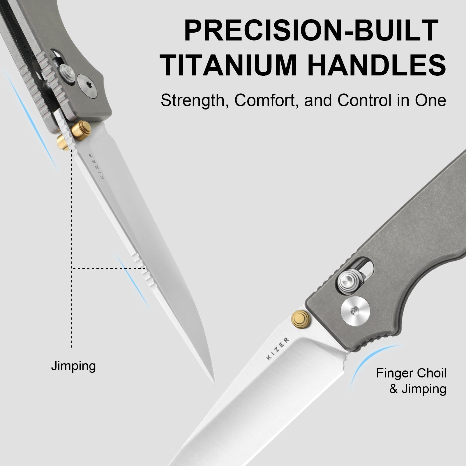 Original 2 - 3.17 inch S45VN Titanium Ki3605.2MA1-Kizer