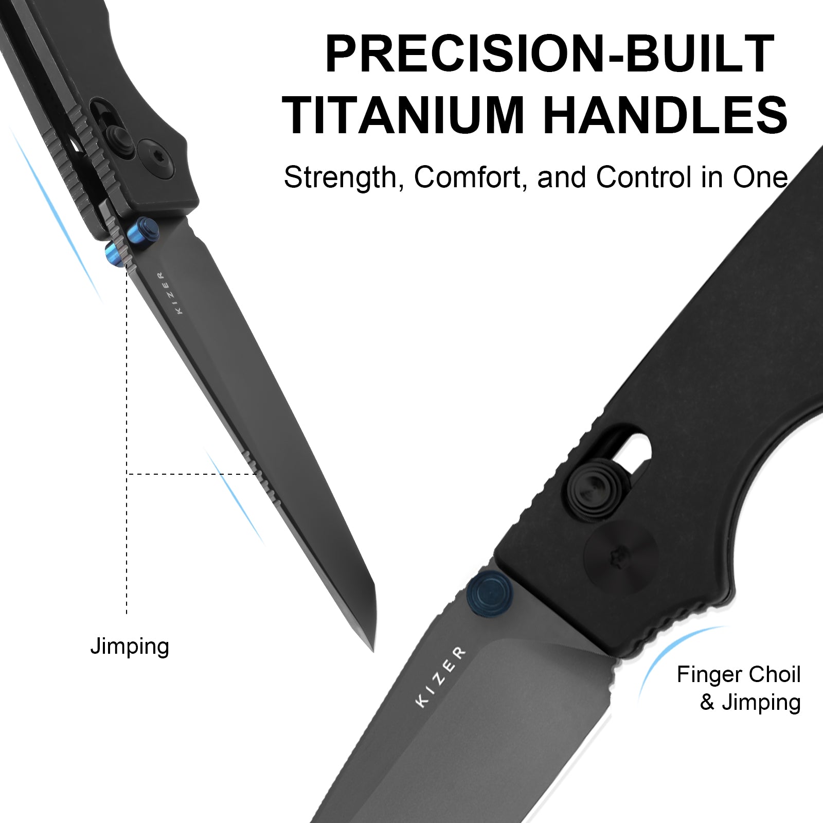 Original 2 - 3.2 inch S45VN Titanium Ki3605.2TA1-Kizer