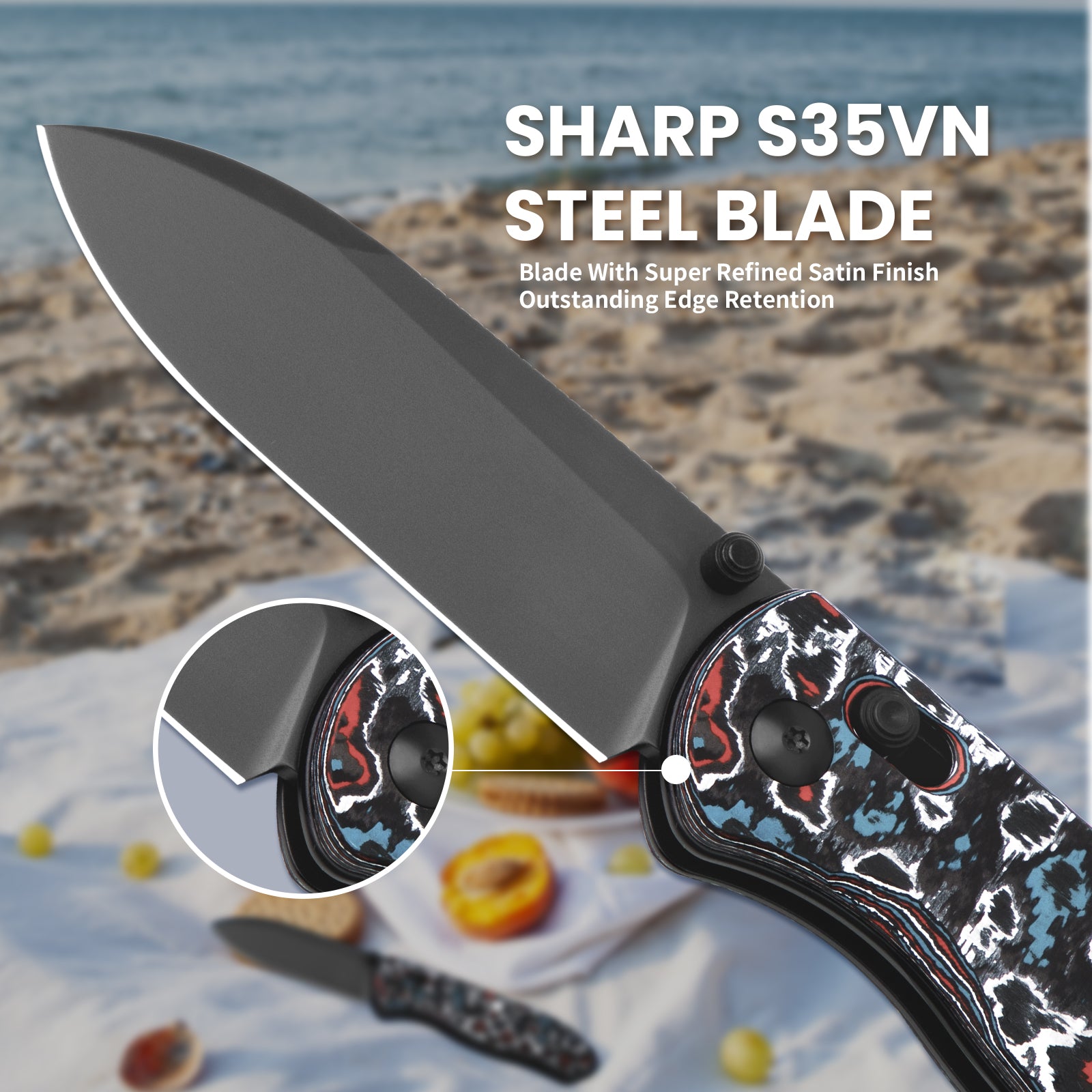 Drop Bear® | Kizer Clutch Lock™ | S45VN | Fatcarbon | KizerB™3619A5