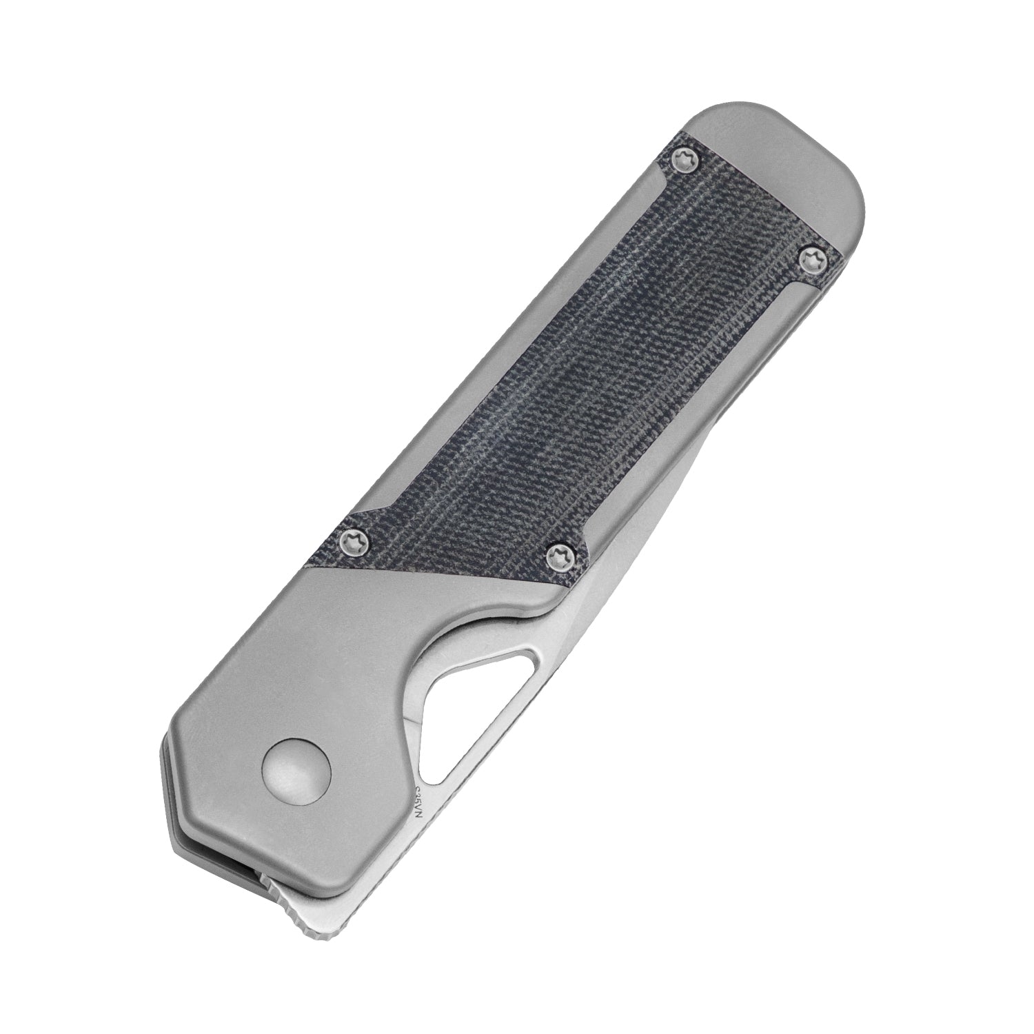 Militaw 3.35 inch Titanium+Micarta Handle Ki3634A1-Kizer