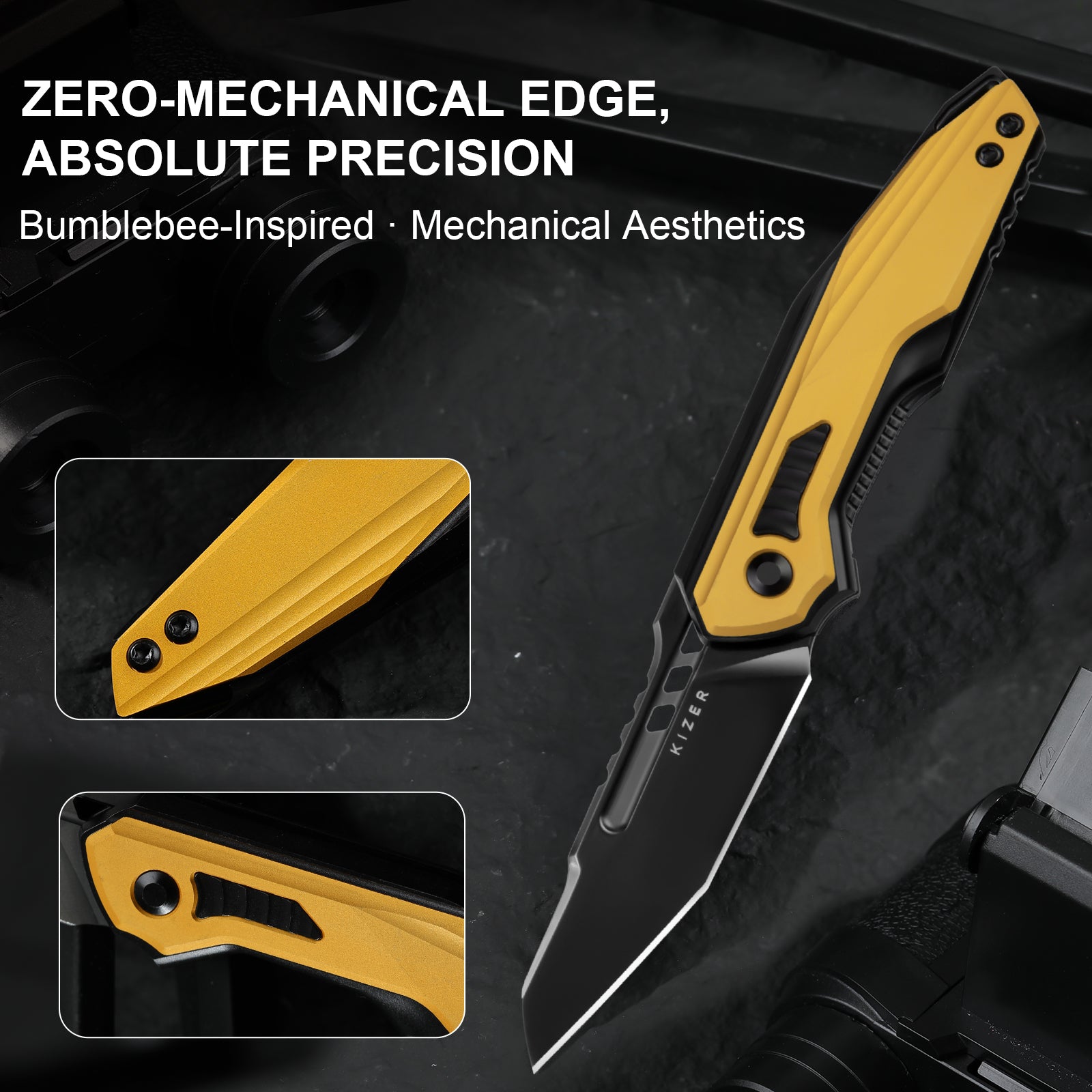Zero 3.22 inch S35VN Titanium & Aluminum Ki3664A1-Kizer