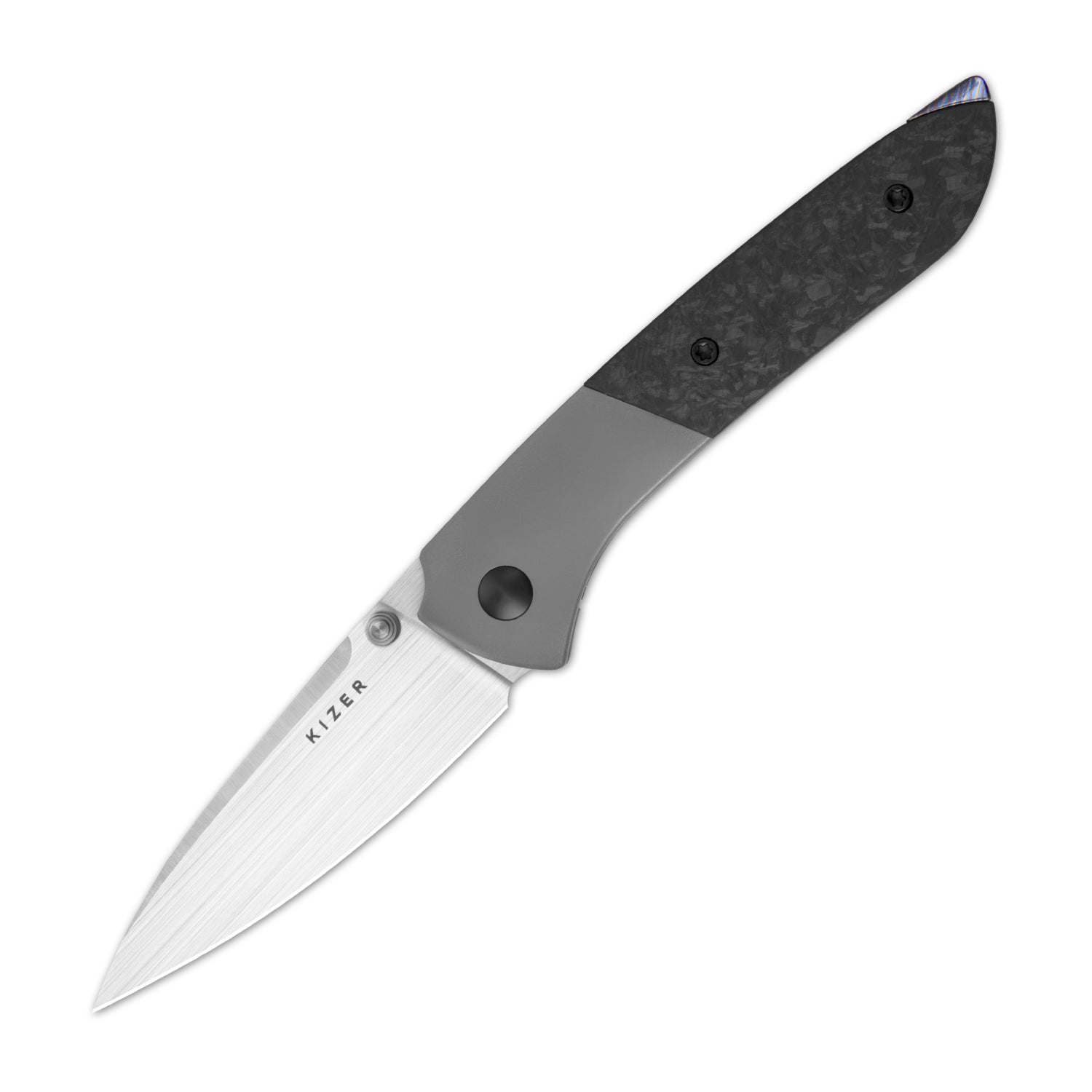 Spitfire 3.13 inch S35VN Titanium & Carbon Fiber Ki3690A1-Kizer