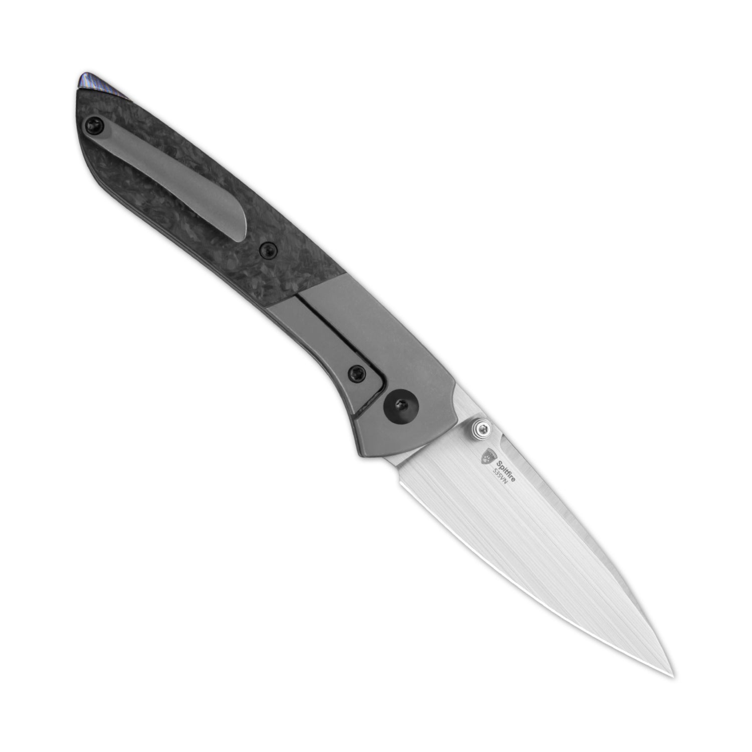 Spitfire 3.13 inch S35VN Titanium & Carbon Fiber Ki3690A1-Kizer