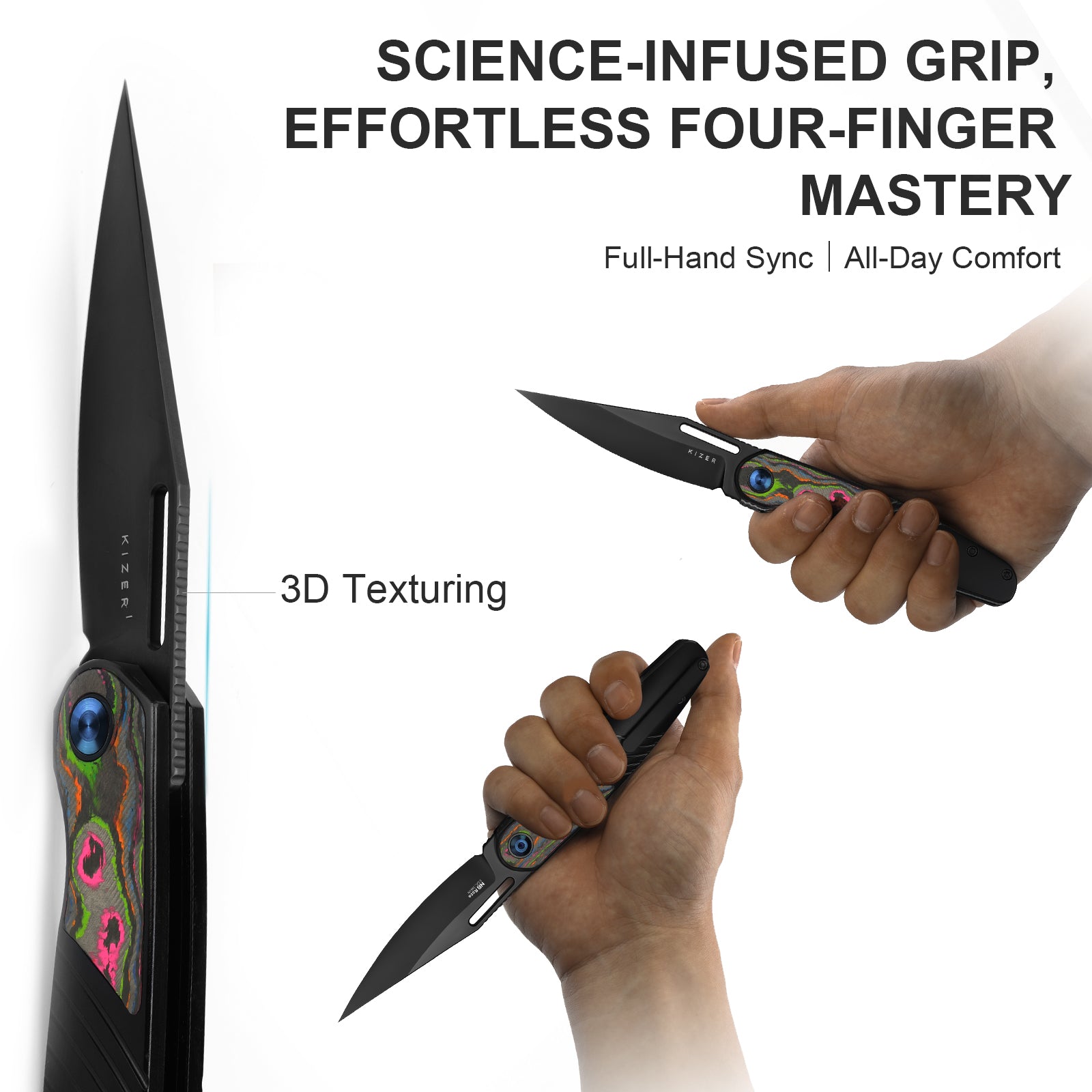 Raze | S45VN | Titanium & Camo Carbon | Ki3720A1