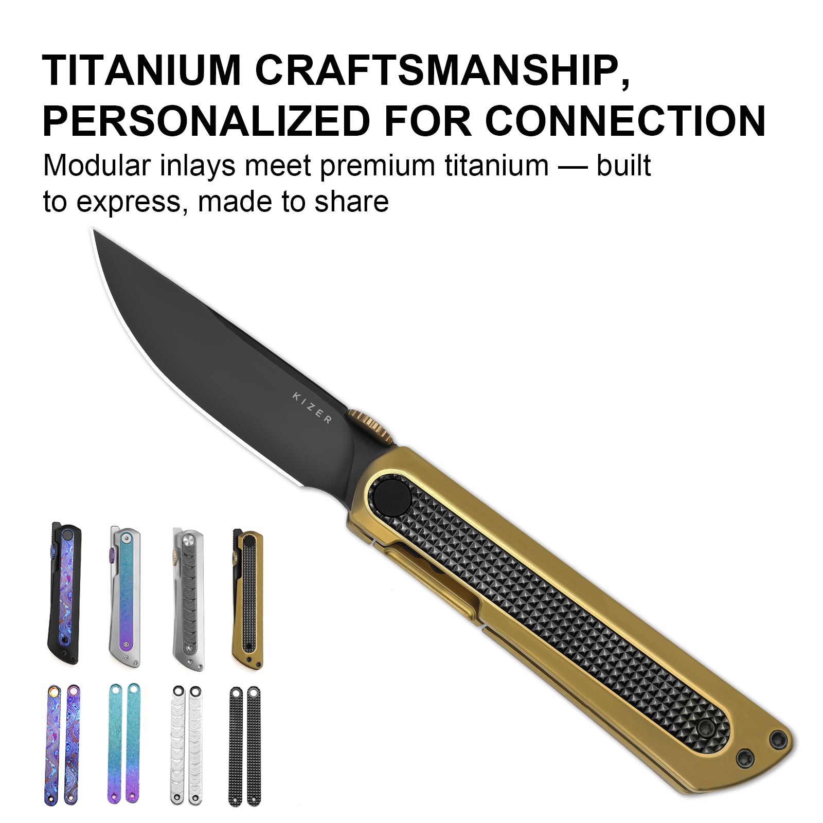 Quoll | S45VN | Titanium & Zirconium | Brushed | Matte DLC-Ultra | Ki3733A4