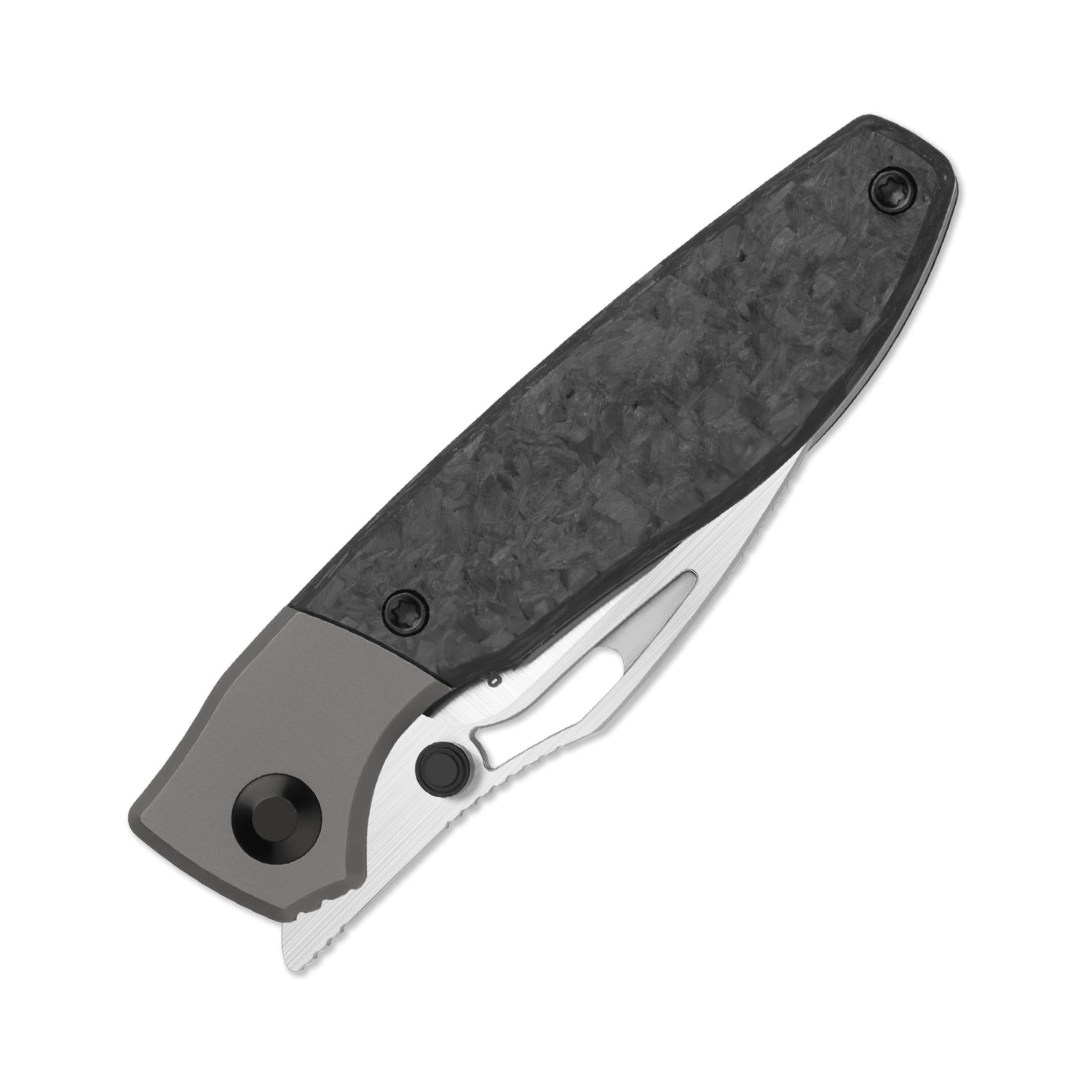 Shrike | S45VN | Titanium & Carbon Fiber | Front Flipper | Ki3746A1