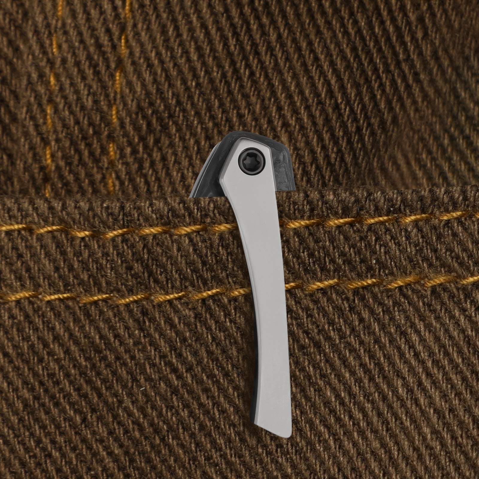 Shrike | S45VN | Titanium & Carbon Fiber | Front Flipper | Ki3746A1