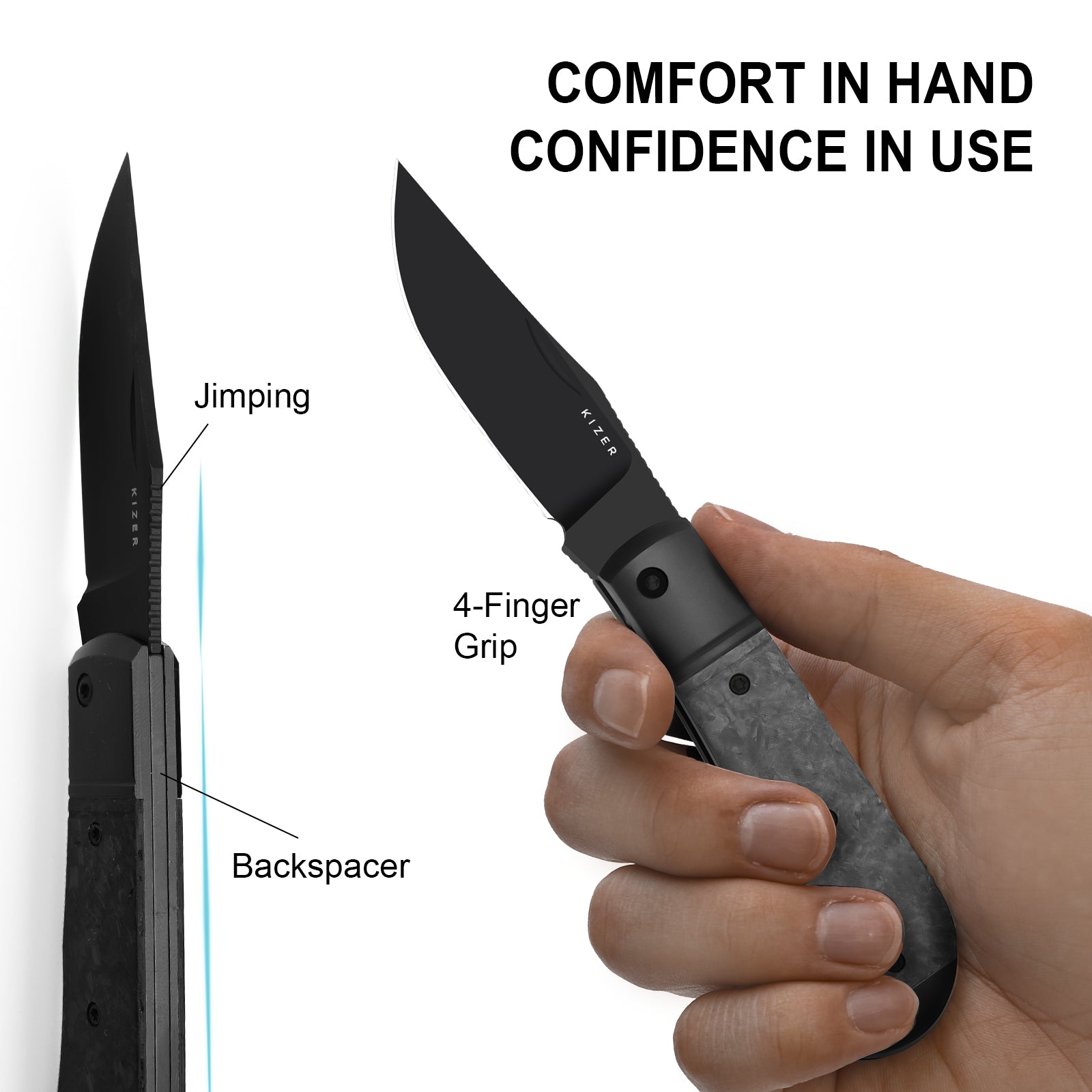 Trestle | S45VN | Titanium & Carbon Fiber | Ki3761A1