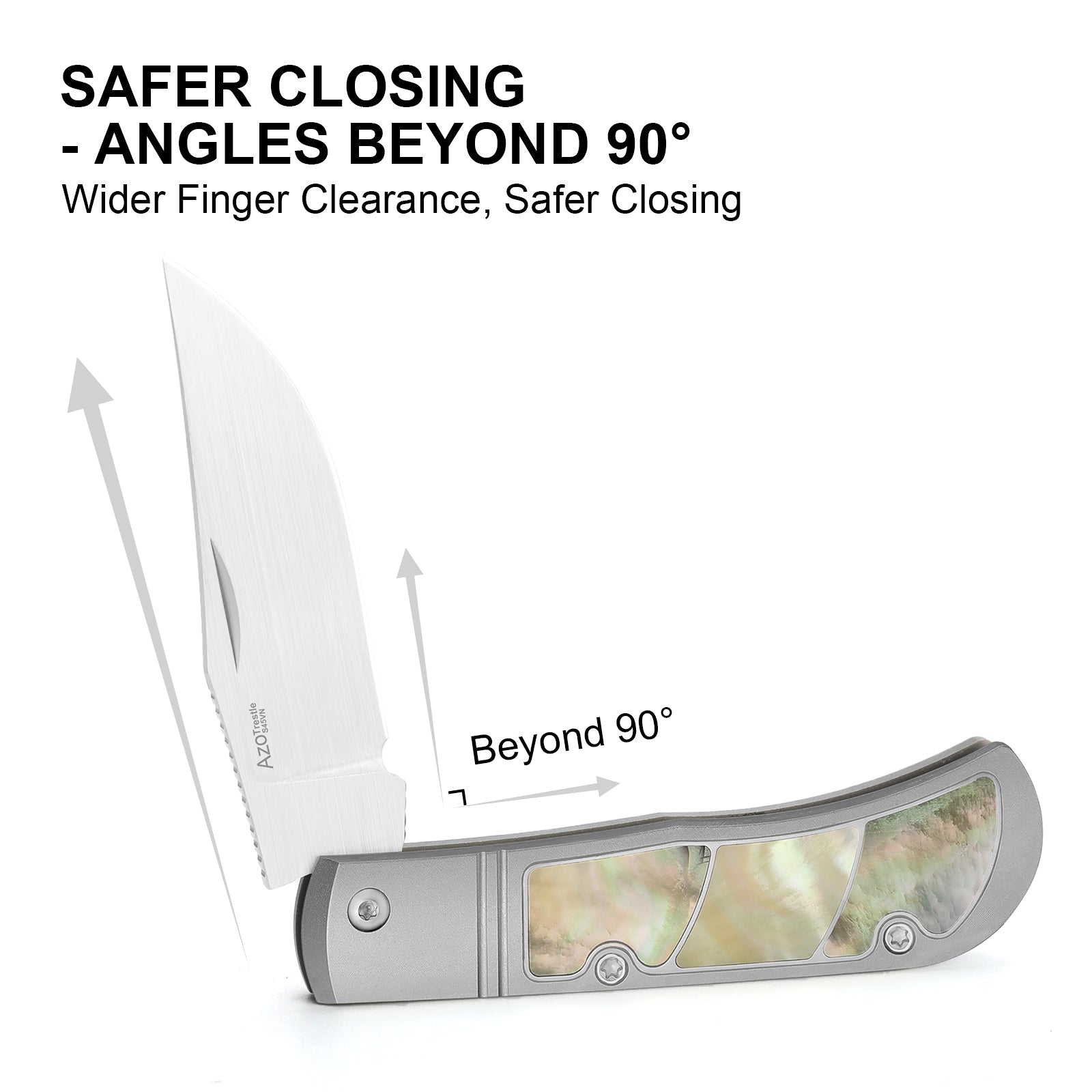 Trestle | S45VN | Titanium & Mother of Pearl | Ki3761A3