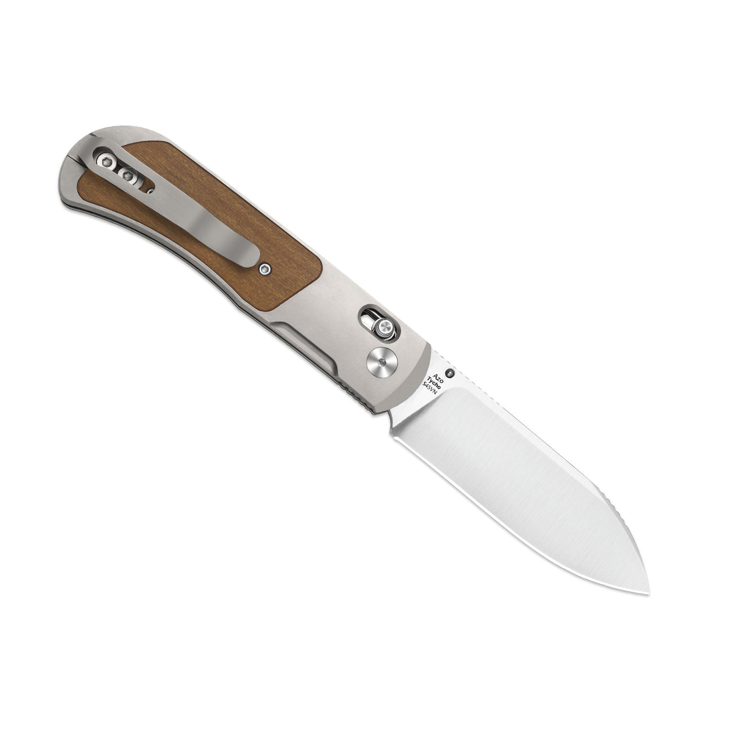 Kico♫ Tycho 3.1 inch S45VN Titanium & Mkuruti Wood Ki4761A1-Kizer