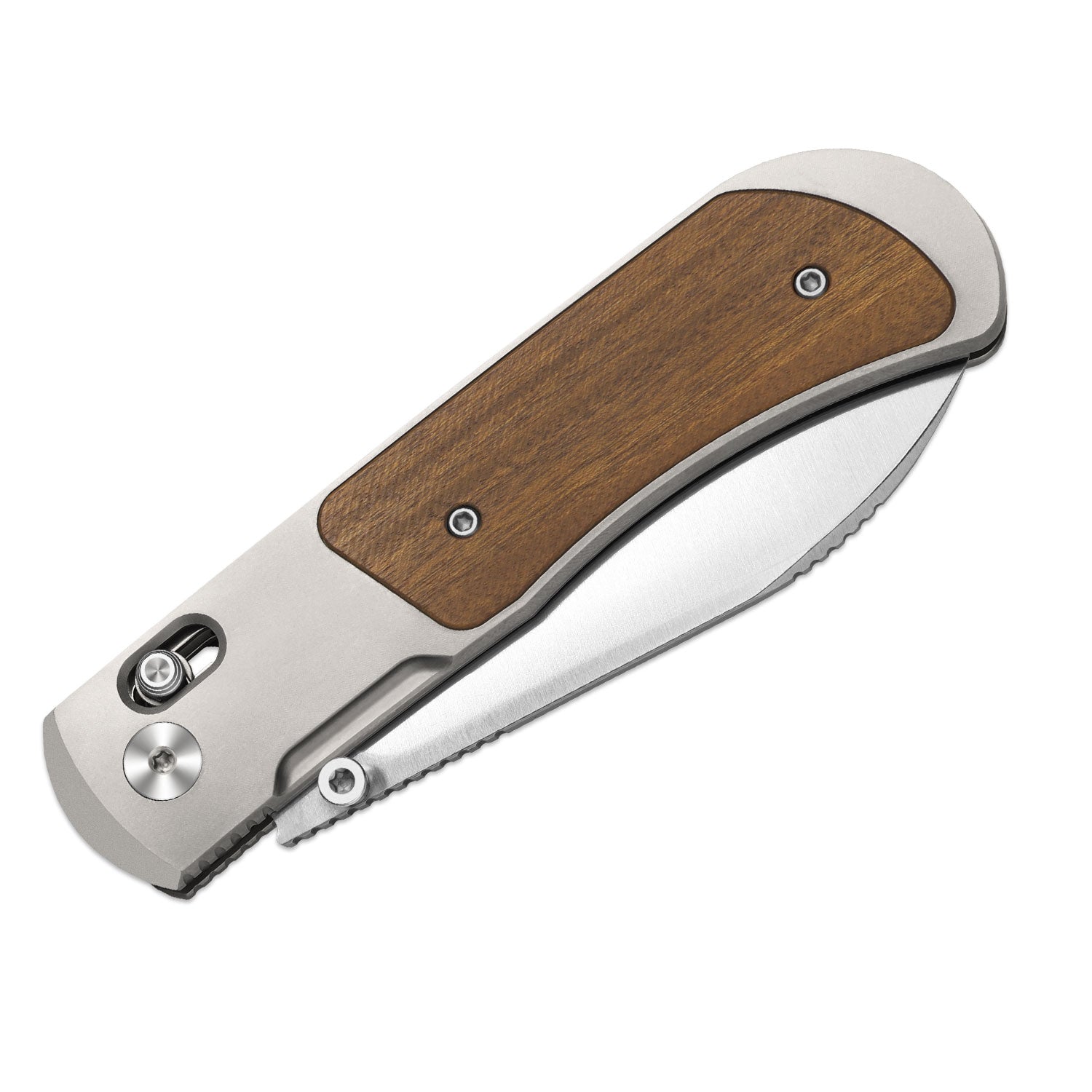 Tycho 3.1 inch S45VN Titanium & Mkuruti Wood Ki4761A1-Kizer