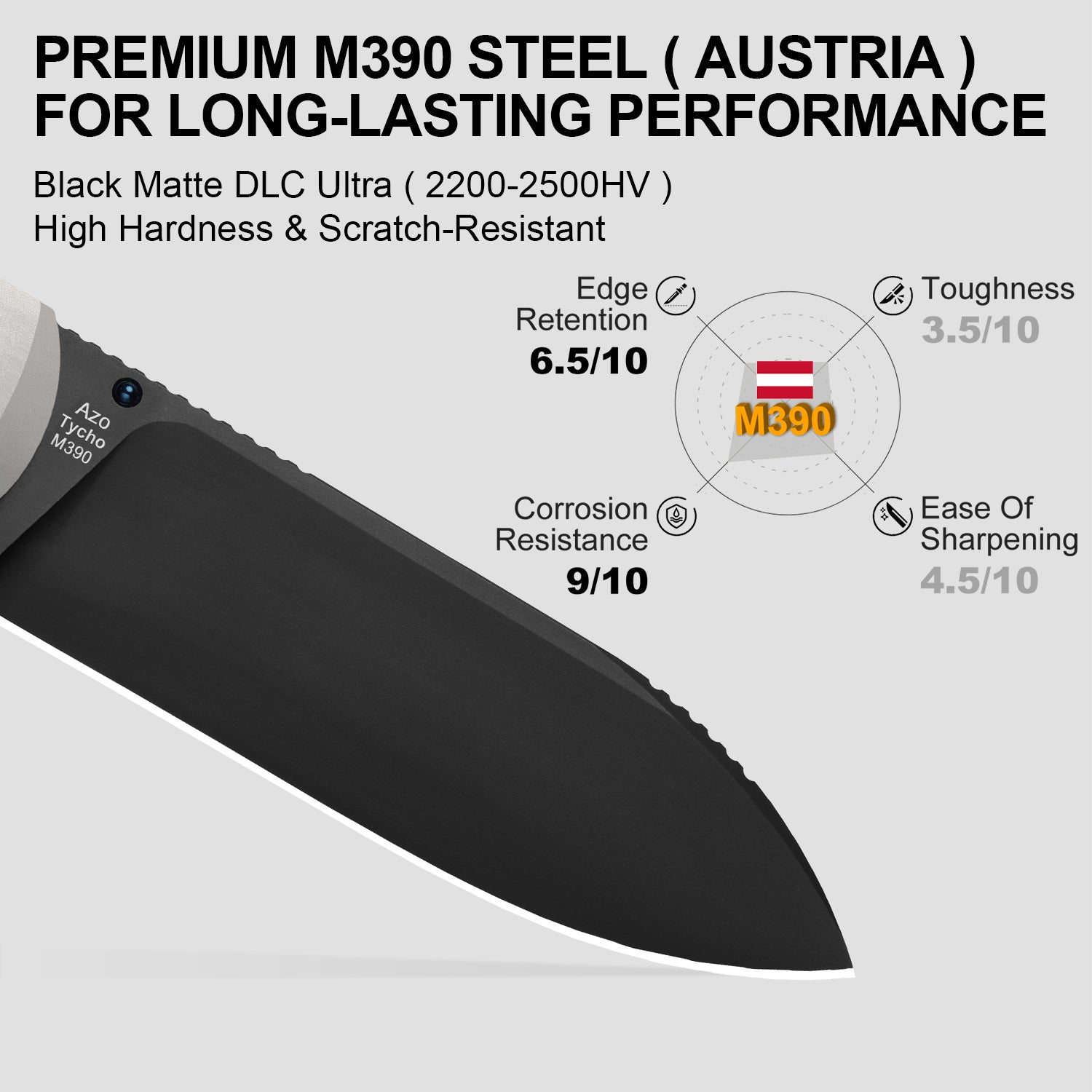 Tycho | M390 | Titanium & Fat Carbon | Ki4761A2