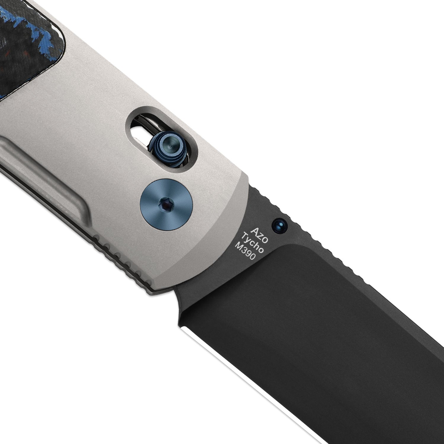Tycho 3.1 inch M390 Titanium & Fat Carbon Ki4761A2-Kizer