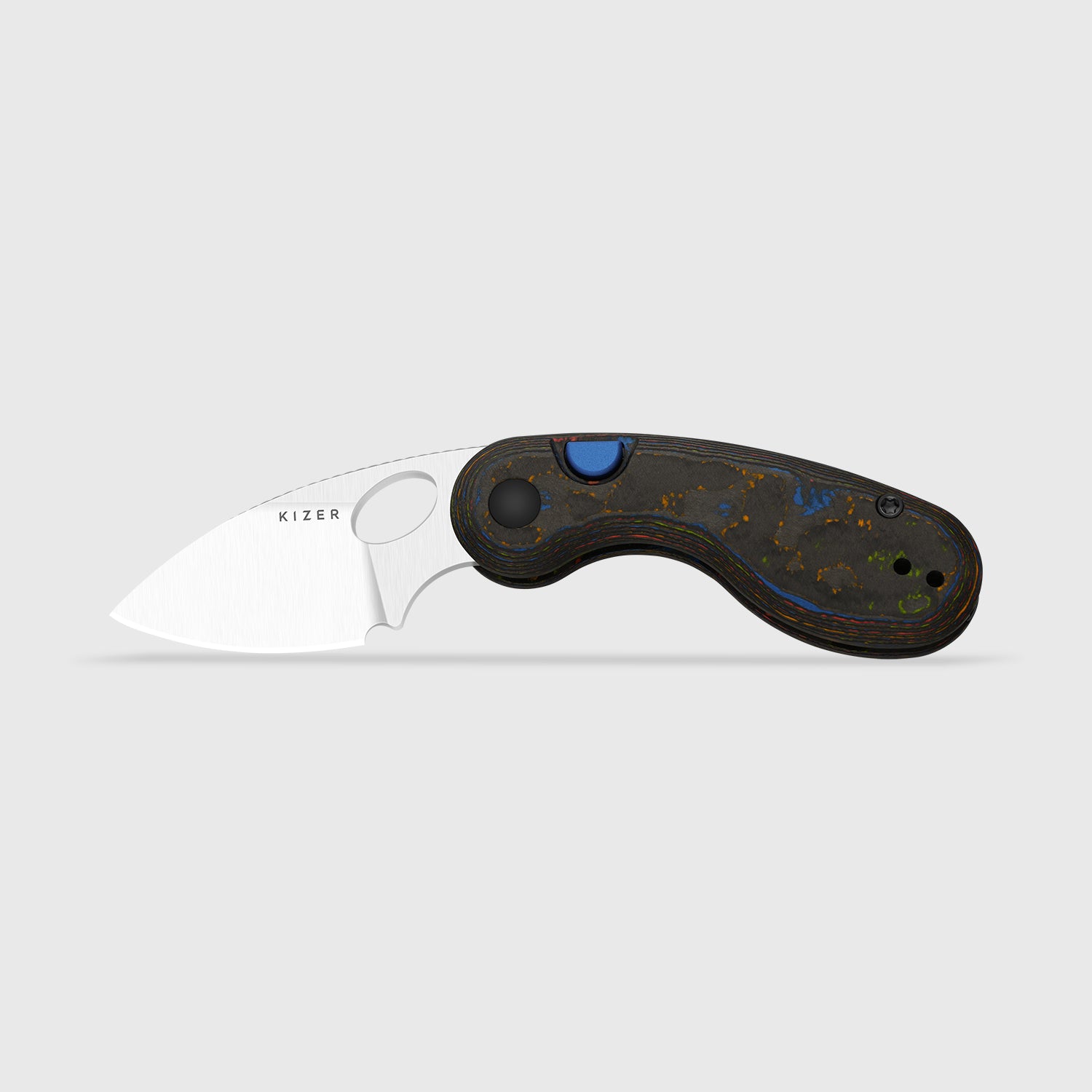 Microbe 2.19 inch M390 Camo Carbon 80's Ki2742A1-Kizer