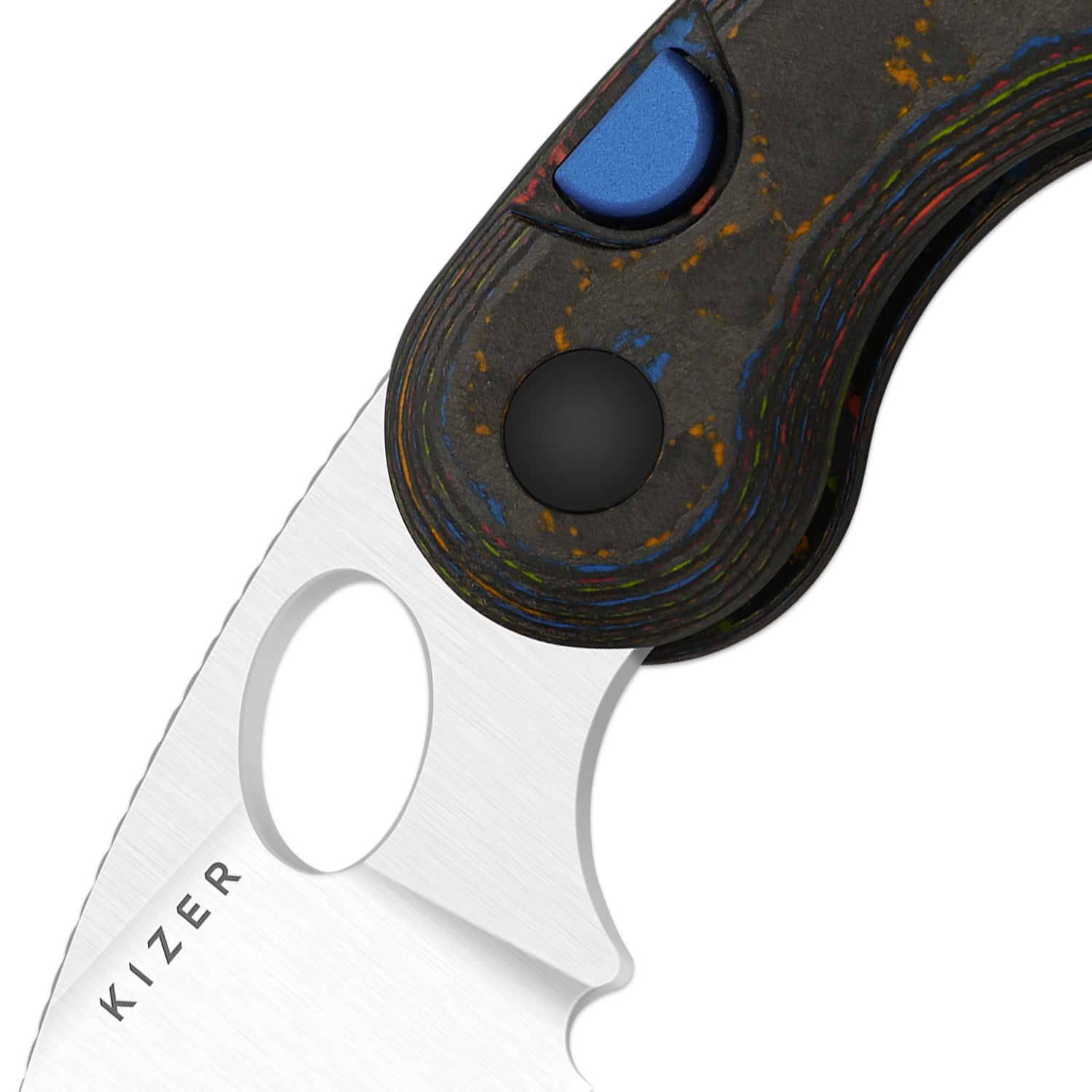 Microbe 2.19 inch M390 Camo Carbon 80's Ki2742A1-Kizer