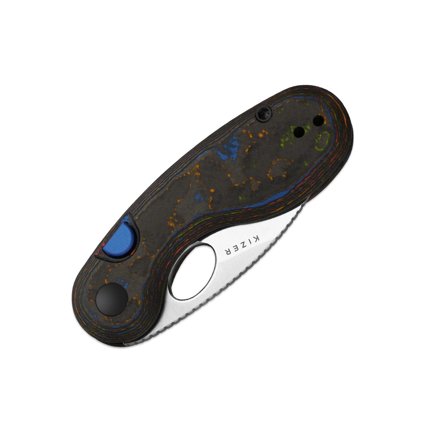 Microbe 2.19 inch M390 Camo Carbon 80's Ki2742A1-Kizer