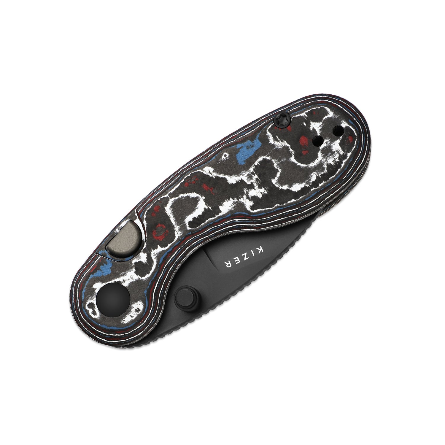 Microbe 2.19 inch M390 Fat Carbon Ki2742A2-Kizer