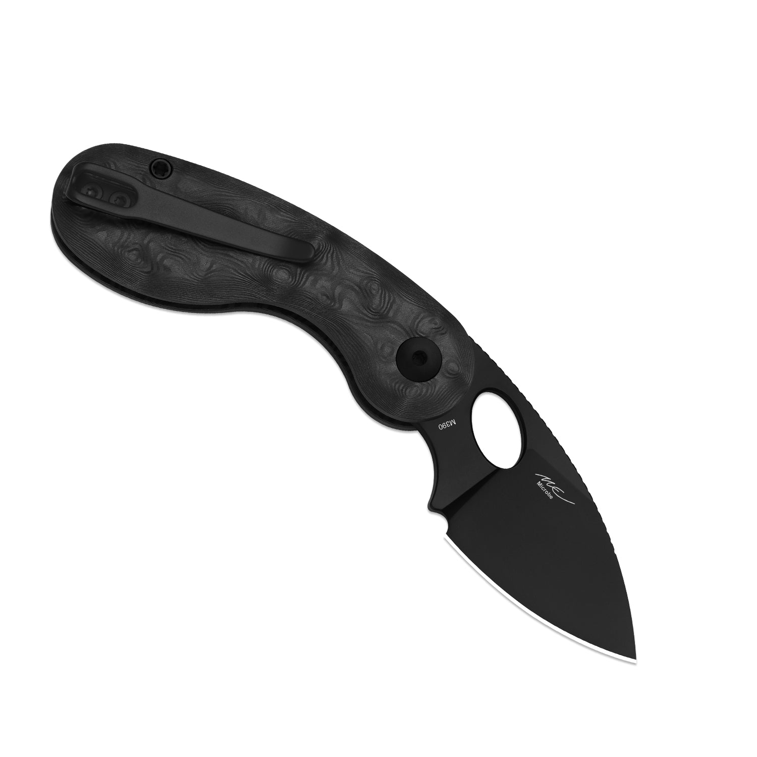 Kizer Microbe EDC Pocket Knife | Button Liner Lock | Fat Carbon