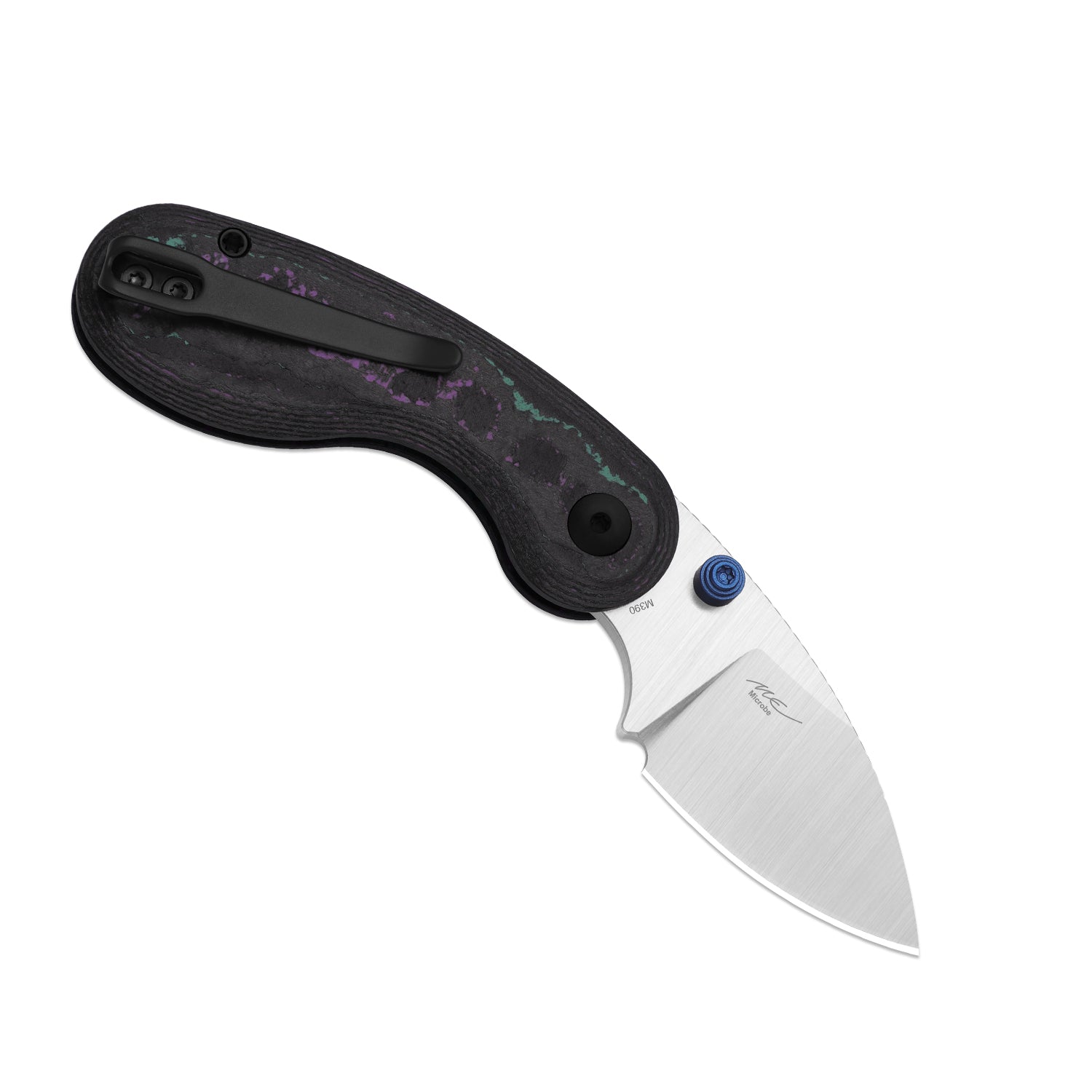 Kizer Microbe EDC Pocket Knife | Button Liner Lock | Camo Carbon