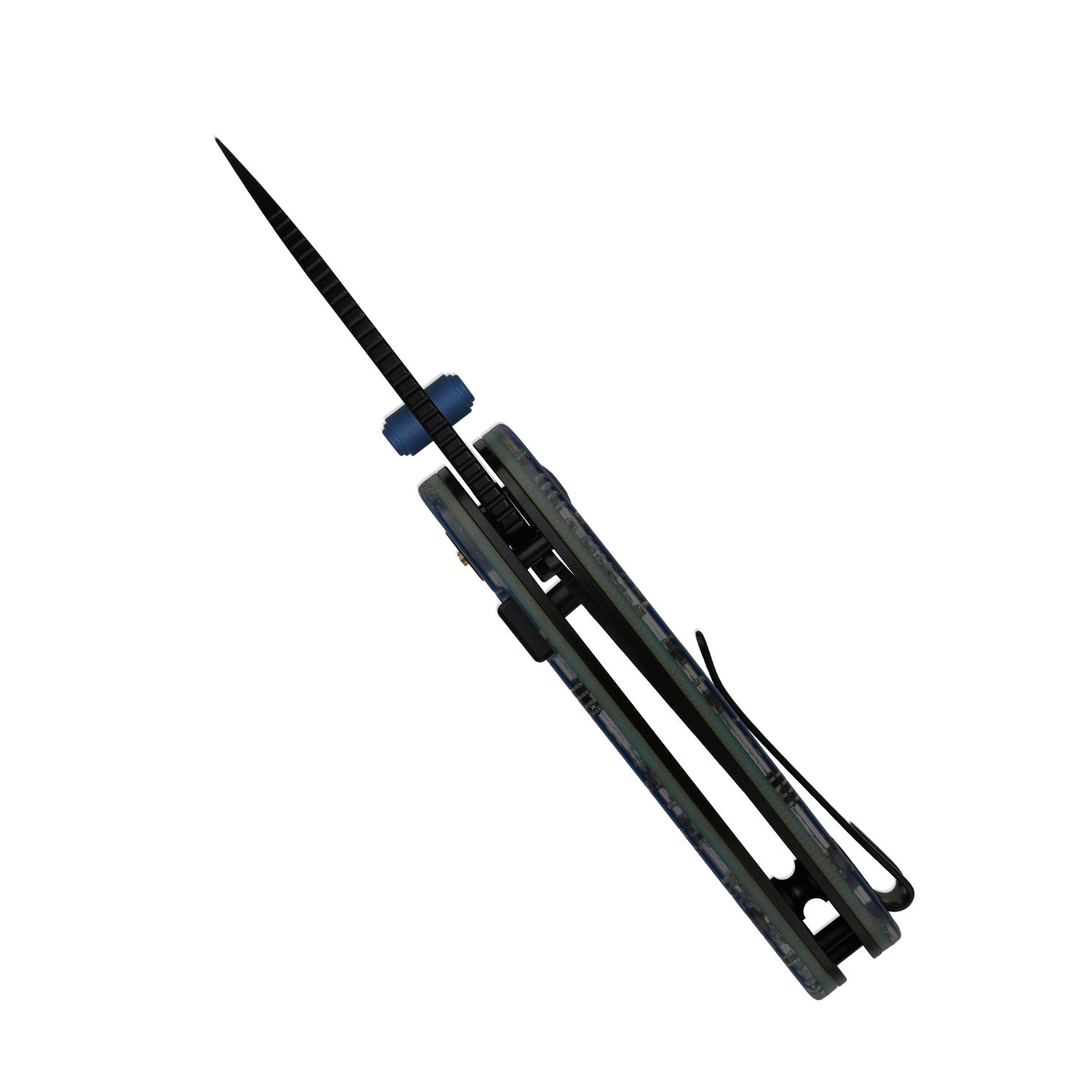 Microbe™ PCB | Kizer Button Liner Lock™ | CPM Rex45 | Resin & PCB | Black PVD Coating | KizerB™ 2742BDA2