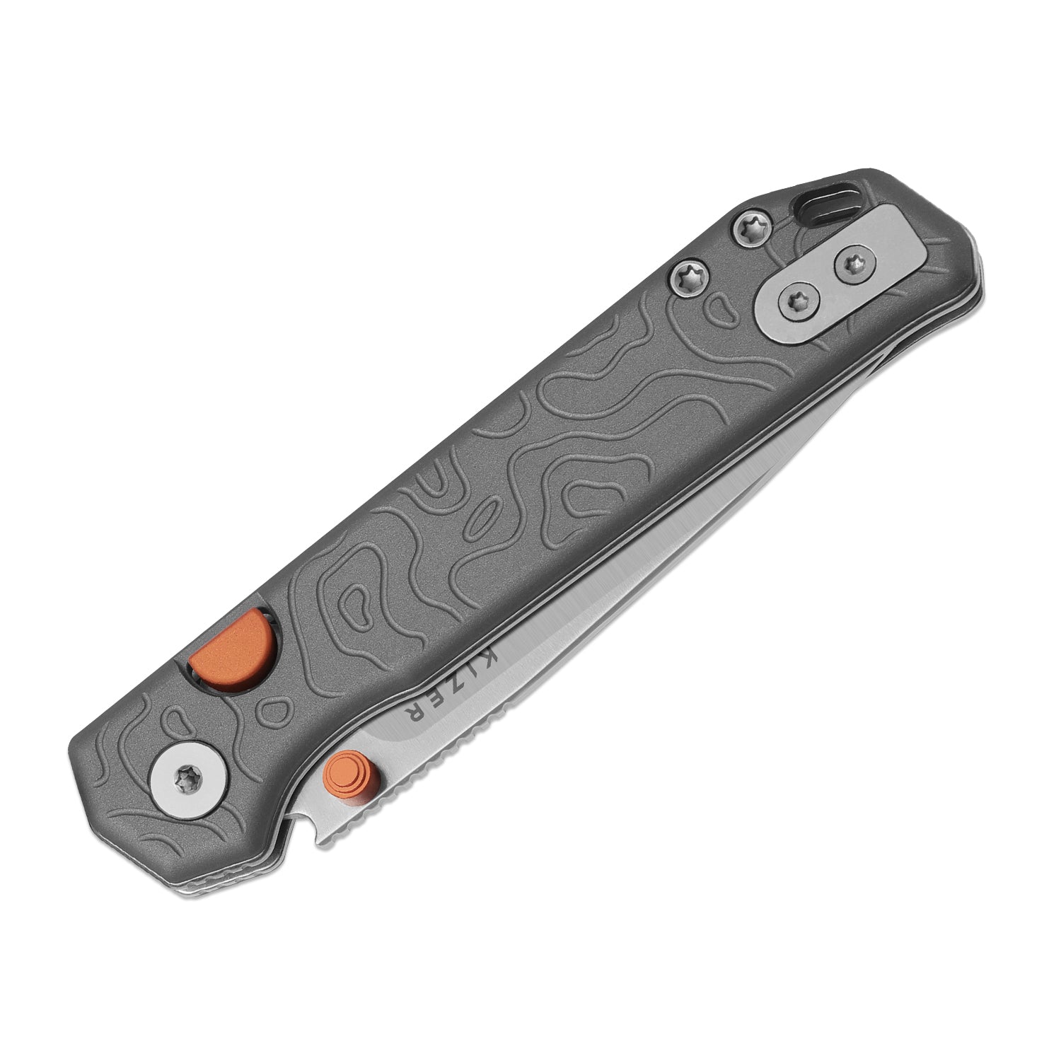 Begleiter 2.9 | Kizer Button Liner Lock™ | Gray Aluminum | S35VN | Kiz