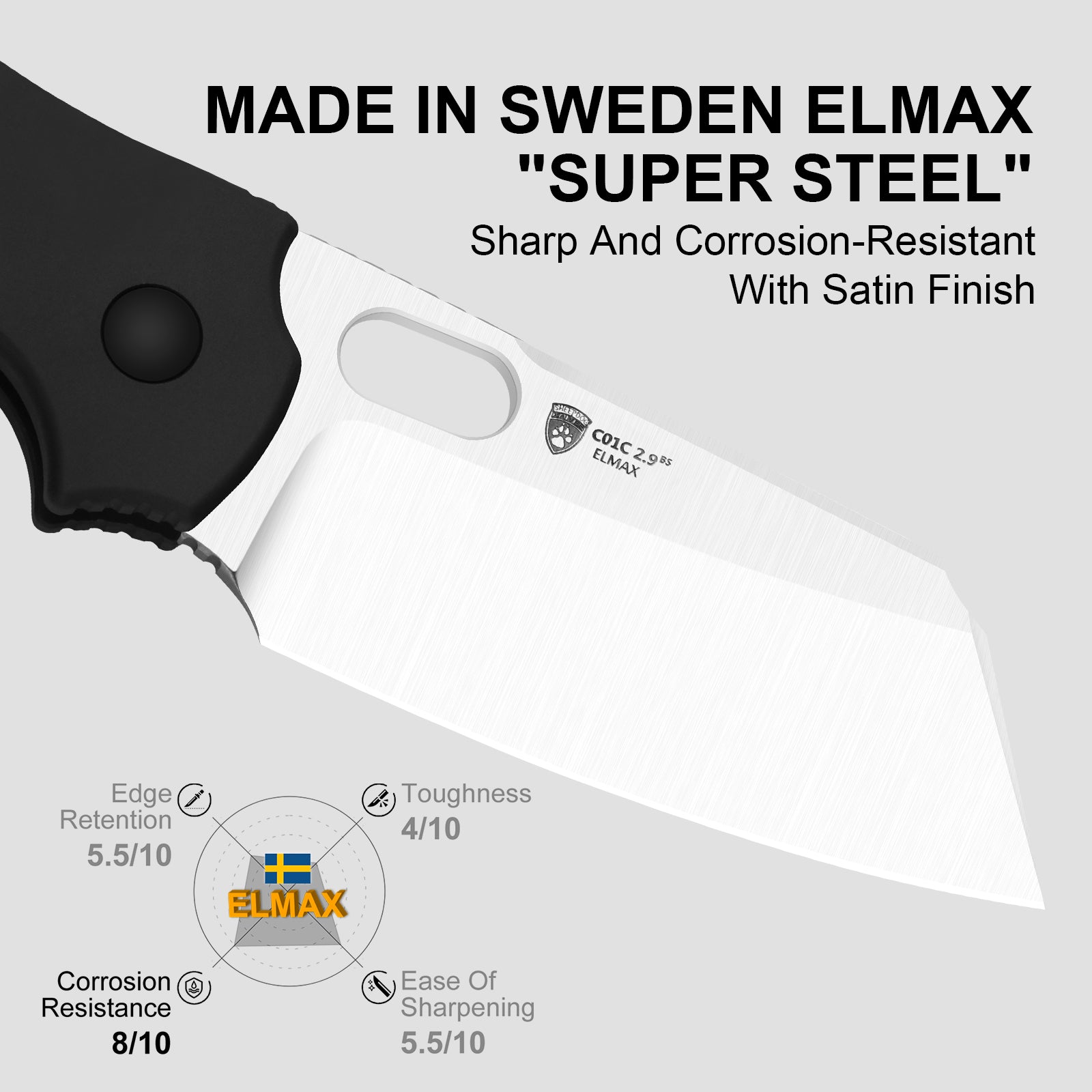 C01C 2.9 BS 2.95 inch ELMAX Aluminum Ki3488.29BSA1-Kizer