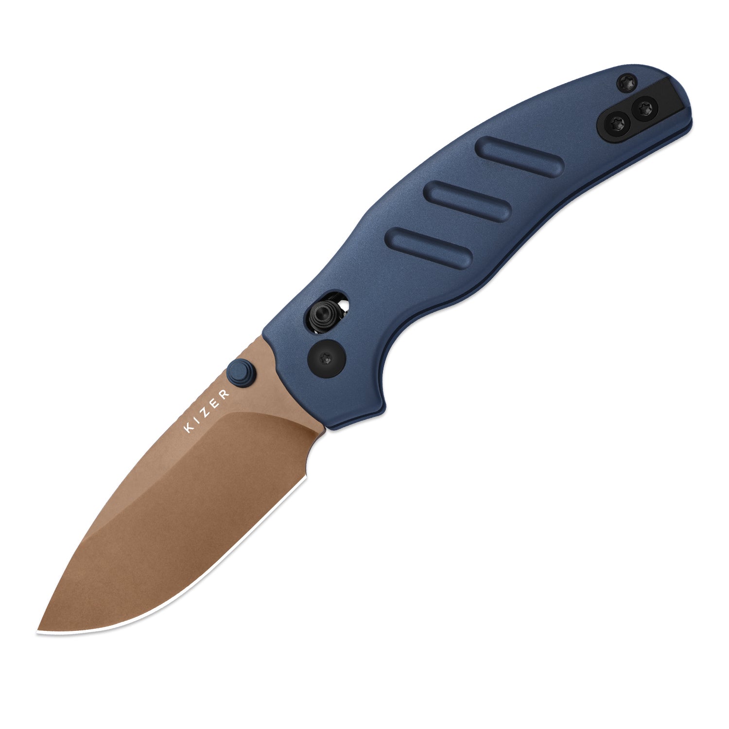 Sheepdog® Knives C01C | Kizer Clutch Lock™ | ELMAX | Aluminum | Sunset Metal PVD | KizerB™ 3488.29CDA1