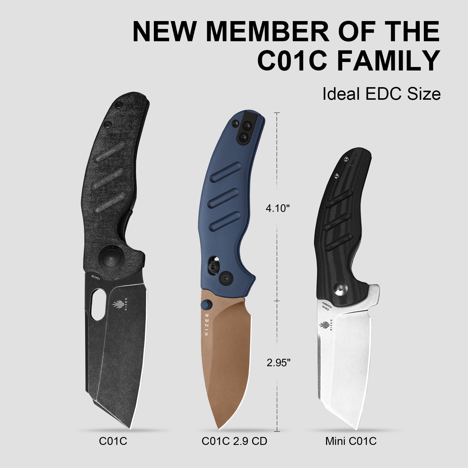 Sheepdog® Knives C01C | Kizer Clutch Lock™ | ELMAX | Aluminum | Sunset Metal PVD | KizerB™ 3488.29CDA1