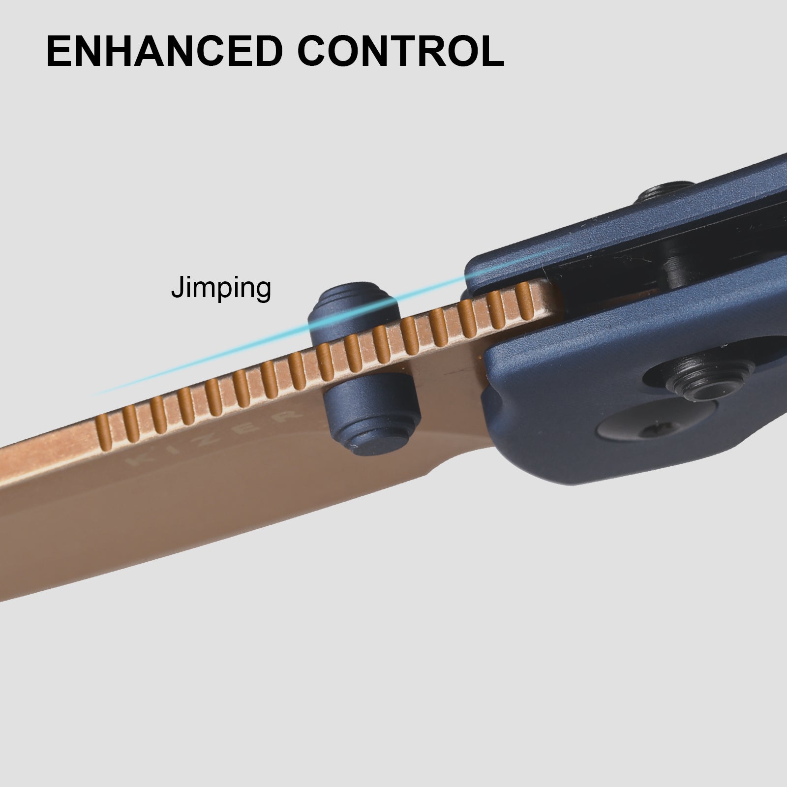 Sheepdog® Knives C01C | Kizer Clutch Lock™ | ELMAX | Aluminum | Sunset Metal PVD | KizerB™ 3488.29CDA1