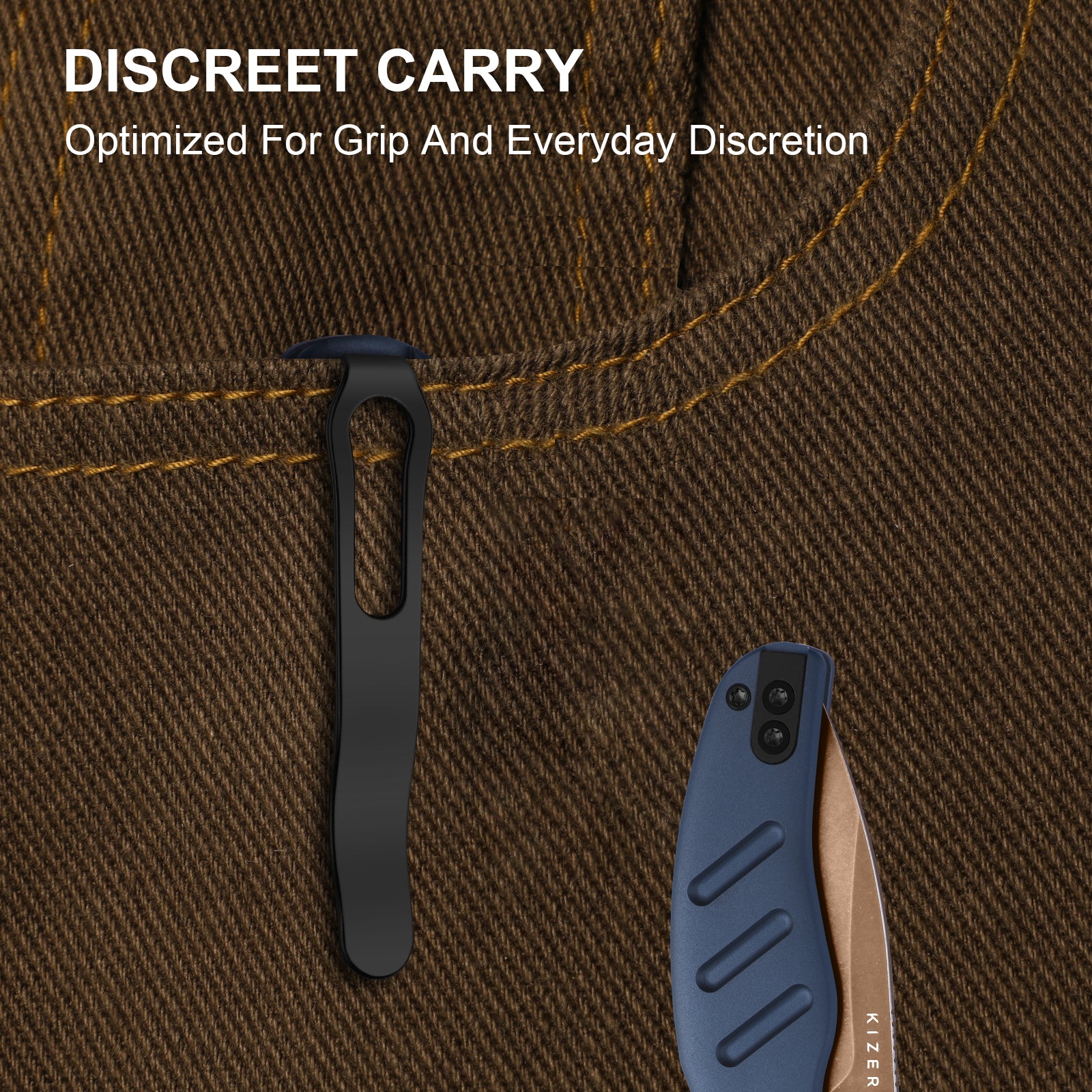 Sheepdog® Knives C01C | Kizer Clutch Lock™ | ELMAX | Aluminum | Sunset Metal PVD | KizerB™ 3488.29CDA1