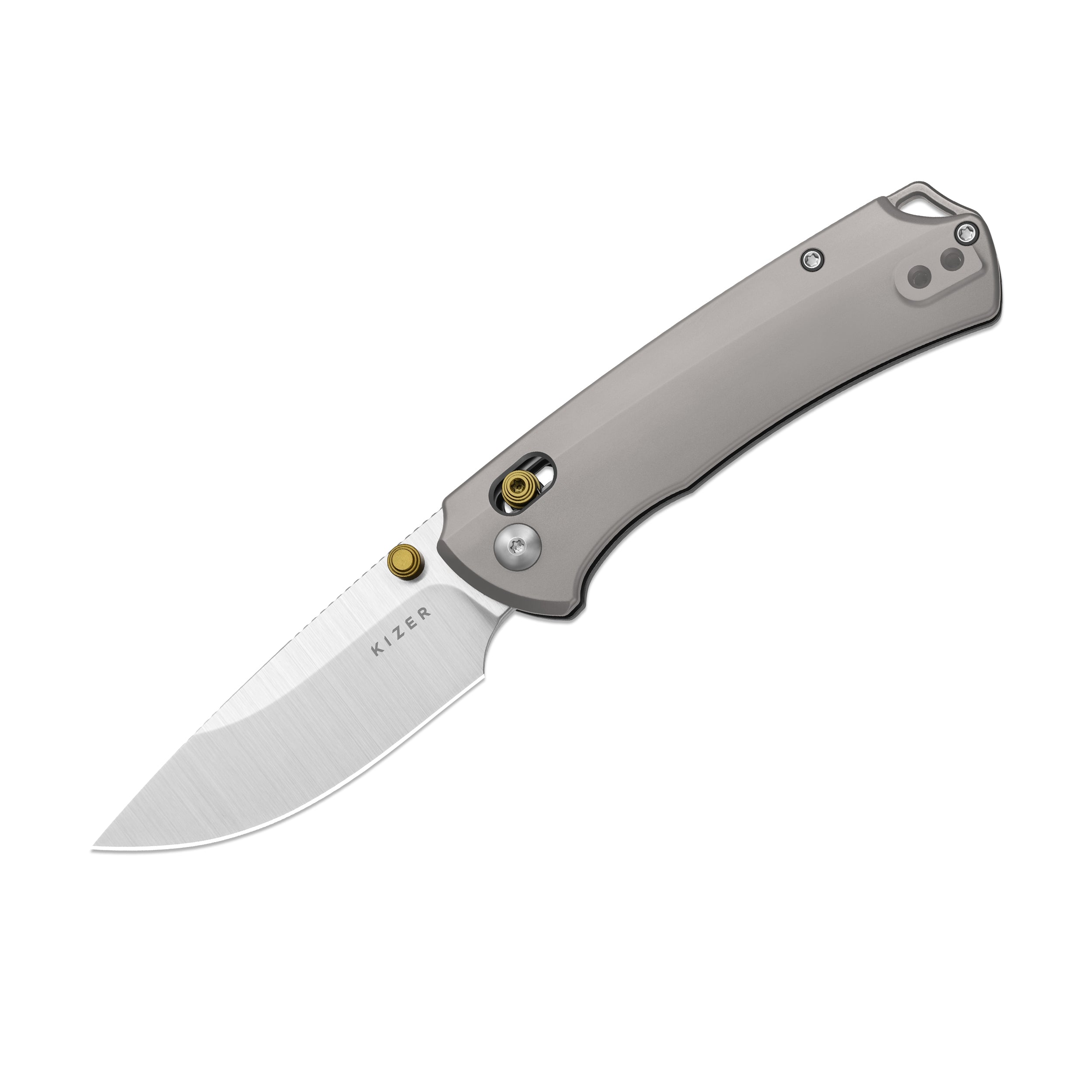 T1 CD | Kizer Clutch Lock™ | M390 | Titanium Handle | KizerB™ 3490.2CD