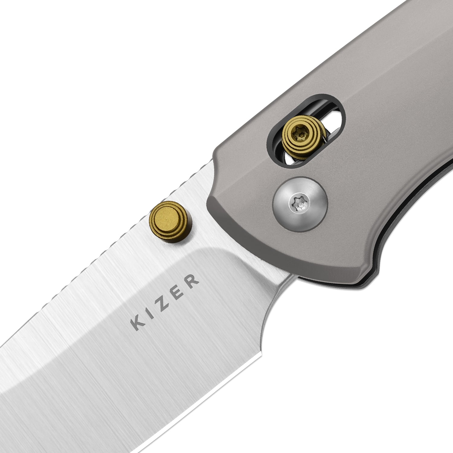 T1 CD | Kizer Clutch Lock™ | M390 | Titanium Handle | KizerB™ 3490.2CD