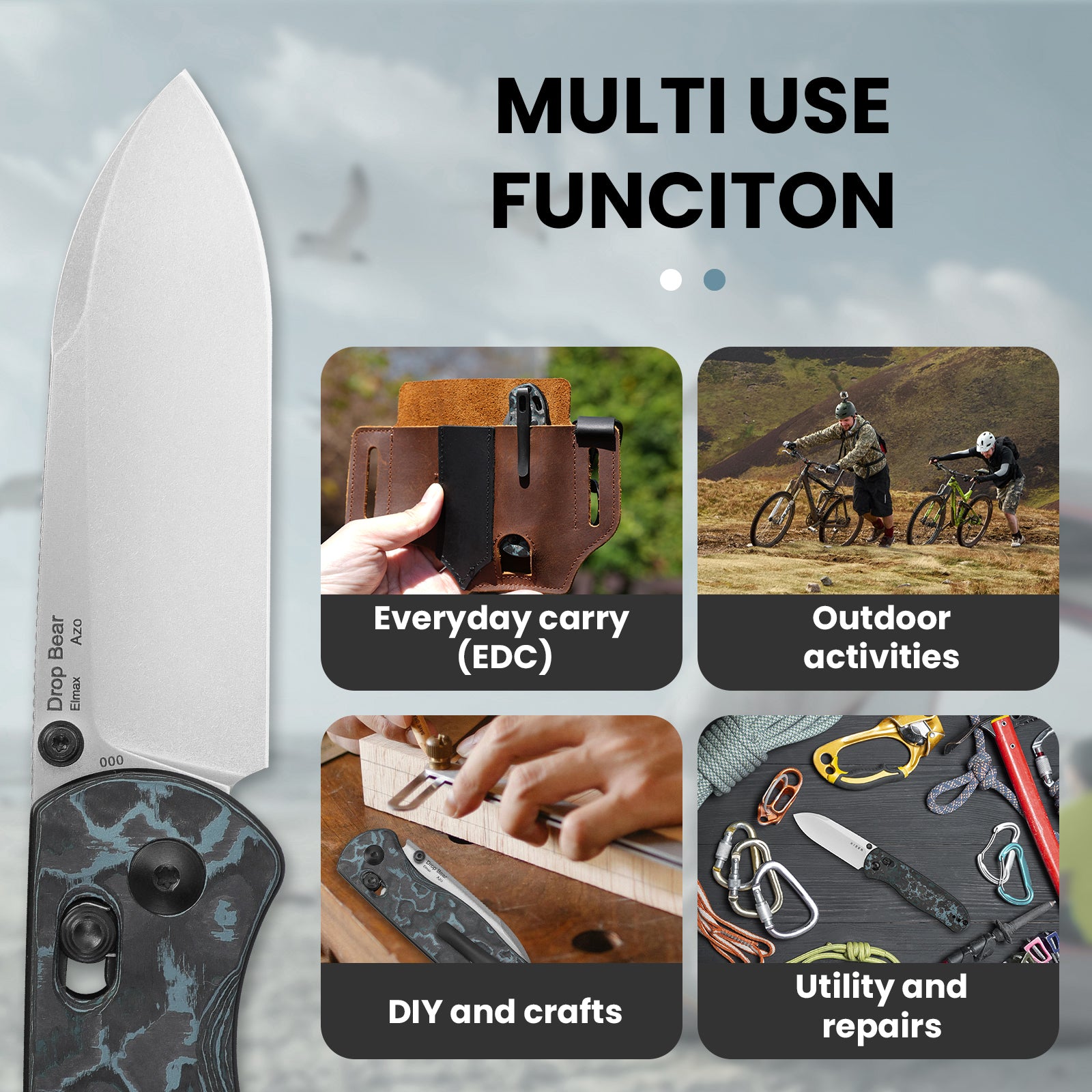 Drop Bear® | Kizer Clutch Lock™ | Elmax | Fatcarbon | KizerB™ 3619A2