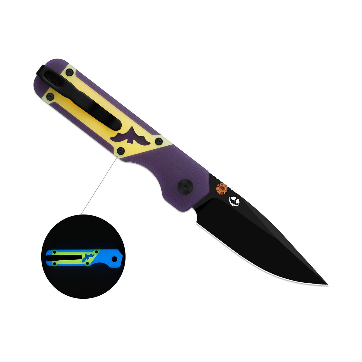 Halloween | Militaw 3.1 | M390 | Dual-Color GID G10 Handle | KizerB™ 3634.31BDHW1 | Halloween Special Edition