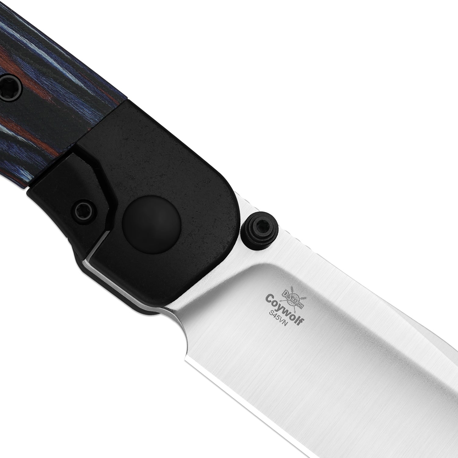 Coywolf | Compound Grind | Titanium & Reconstituted Wood | Frame Lock | KizerB™ 3685A2