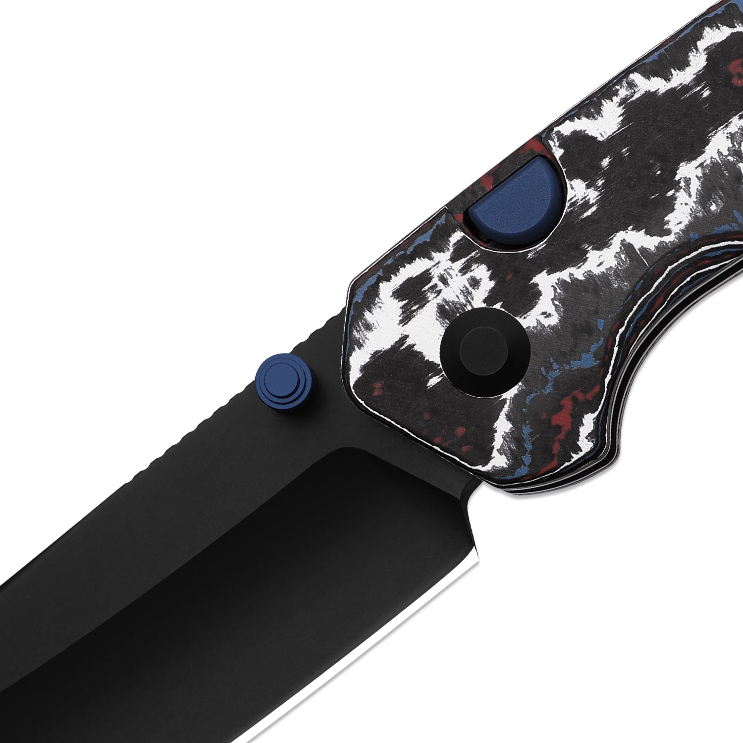 Madrac | Kizer Button Liner Lock™ | Fatcarbon Nebula | S45VN + Hollow