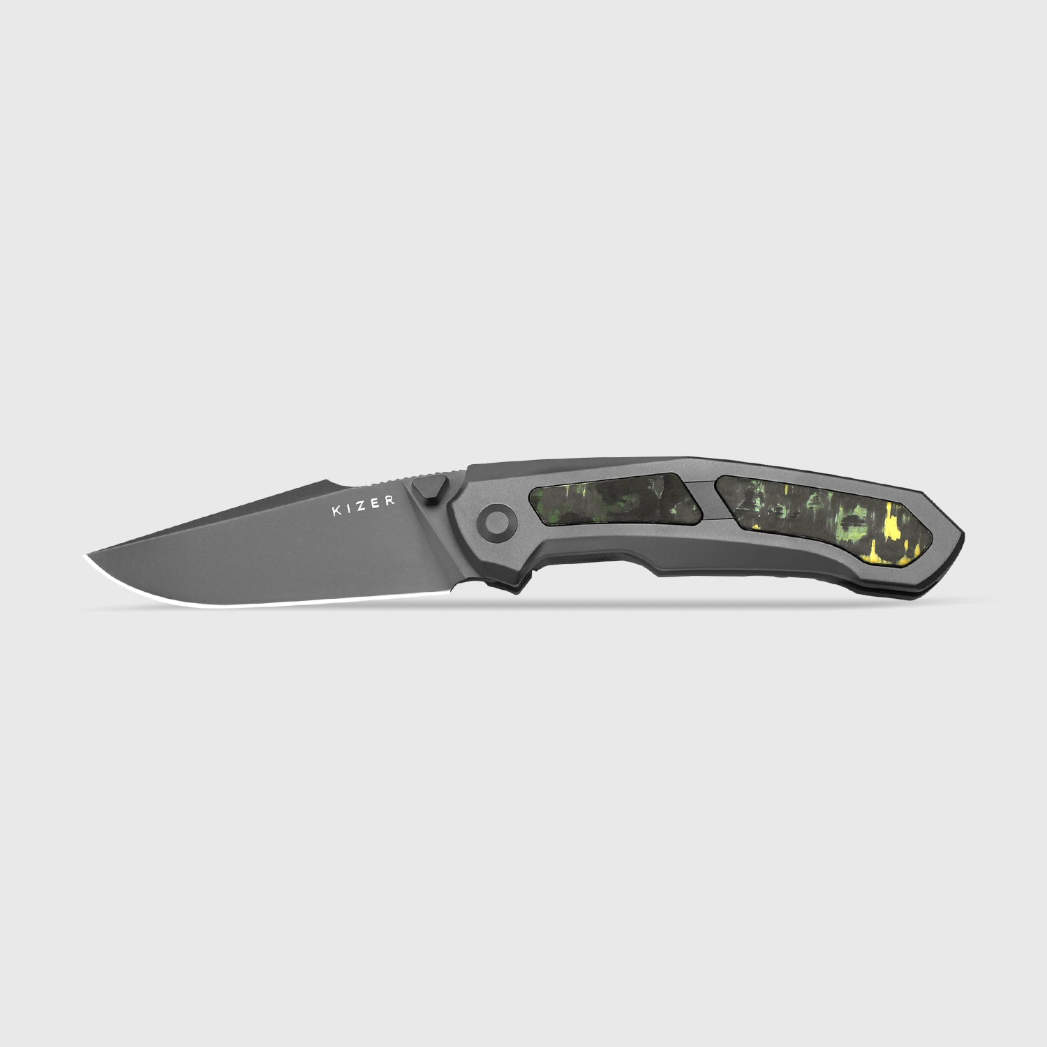 Feweed | S90V | Titanium+ Fat Carbon（Toxic Storm）| KizerB™ 3694A2